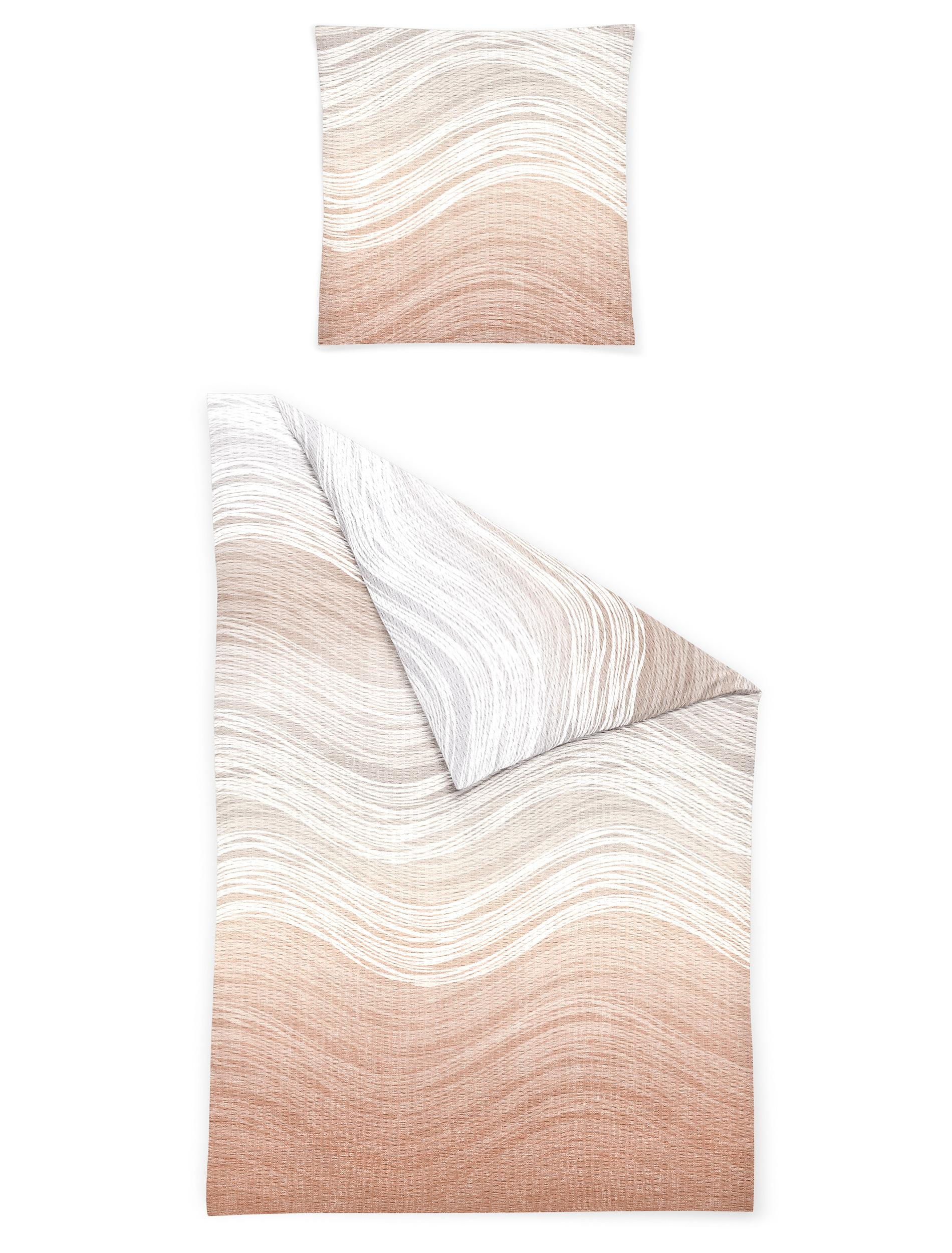 Bettwäsche Seersucker peach