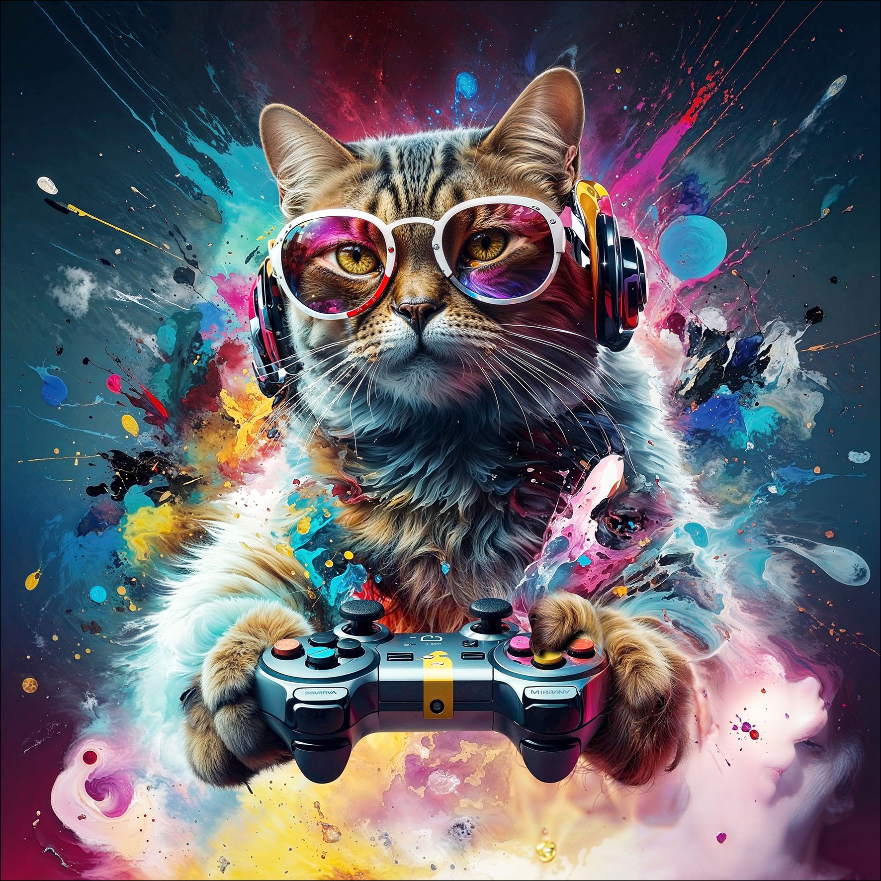 Glasbild GAMING CAT