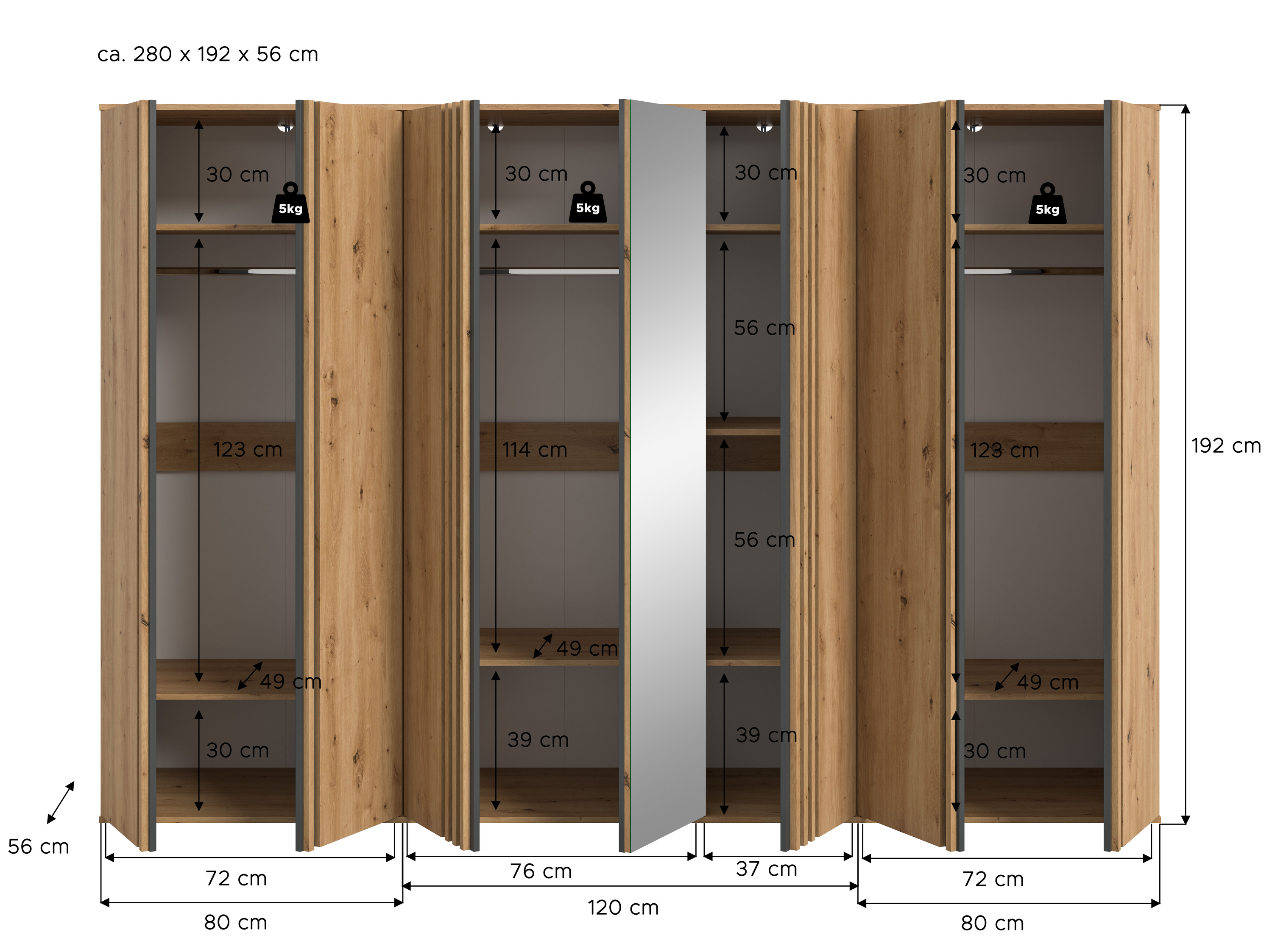 Kleiderschrank TOFTA