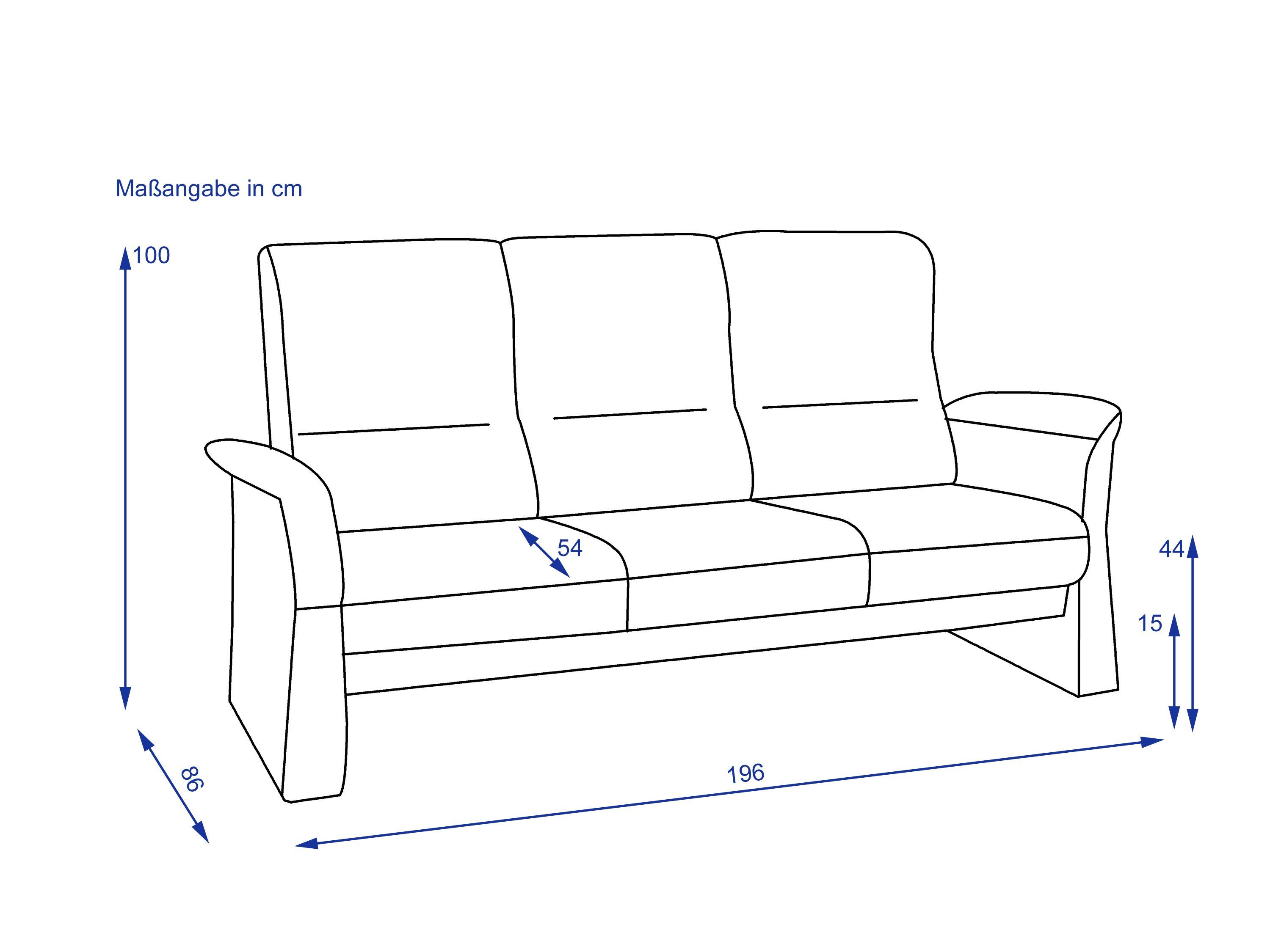 Sofa himolla 3 Sitzer BODENSEE 1