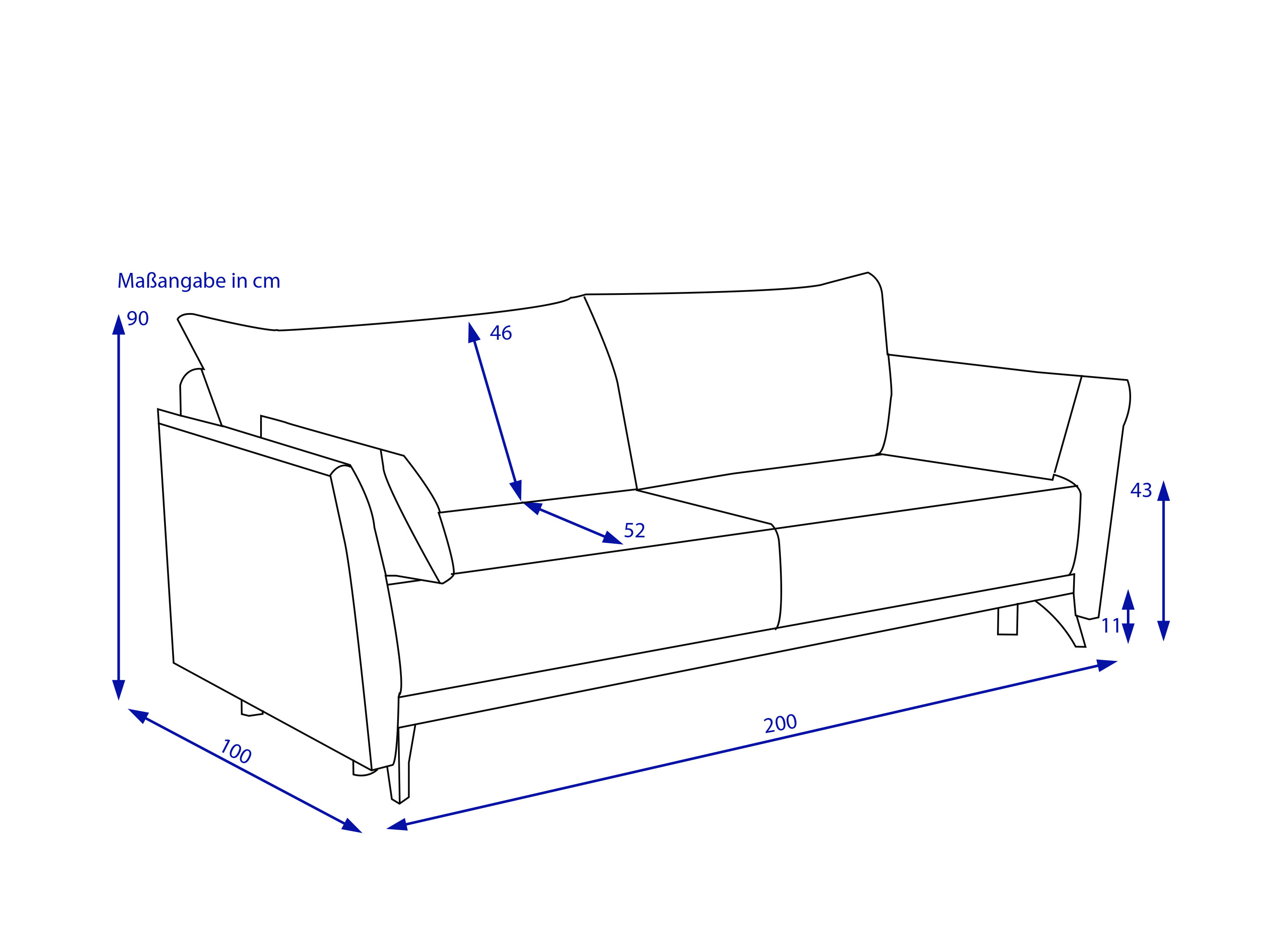 Schlafsofa SAMANTHA