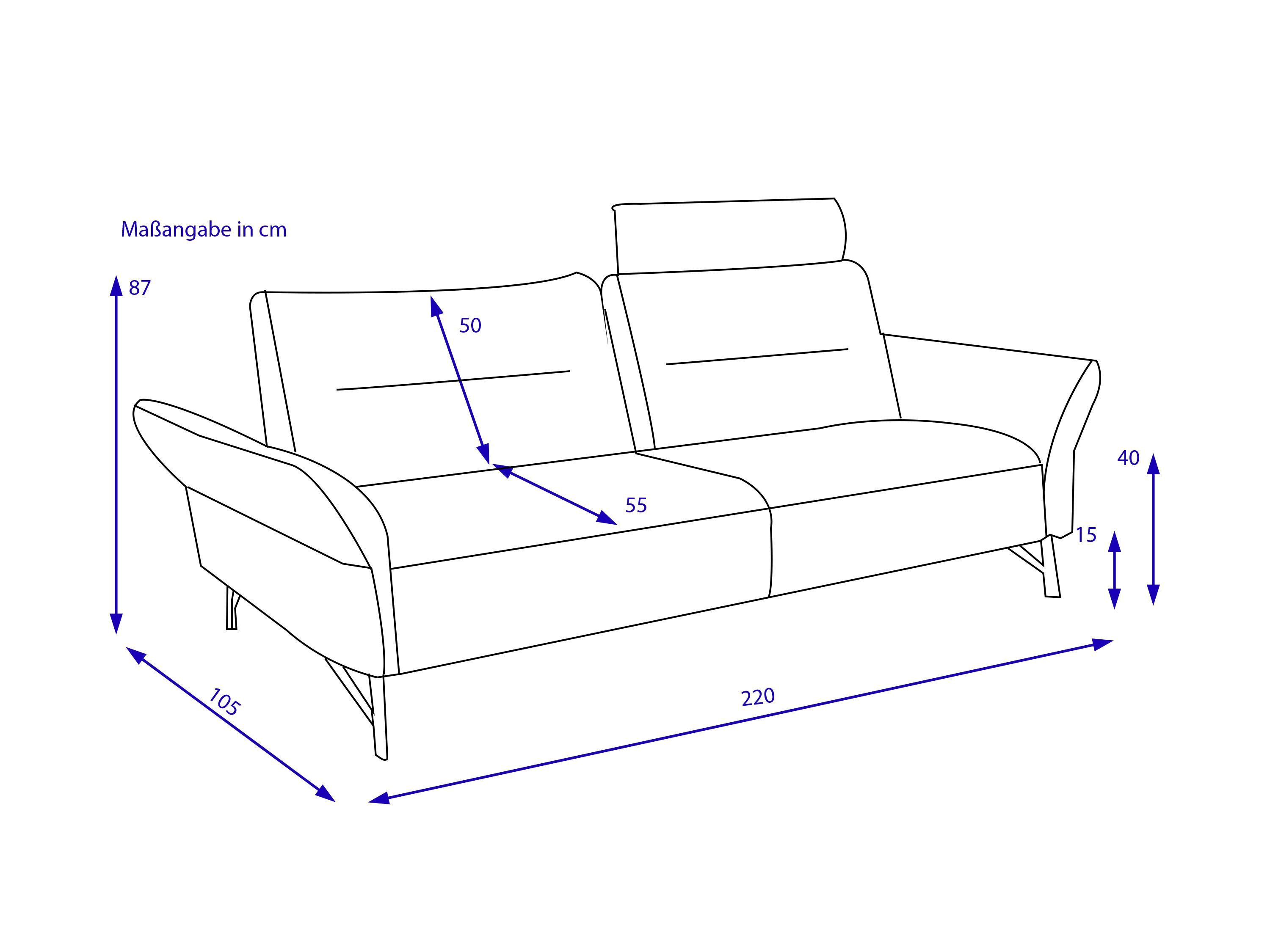 Sofa 3 Sitzer MONDO PELIPPA