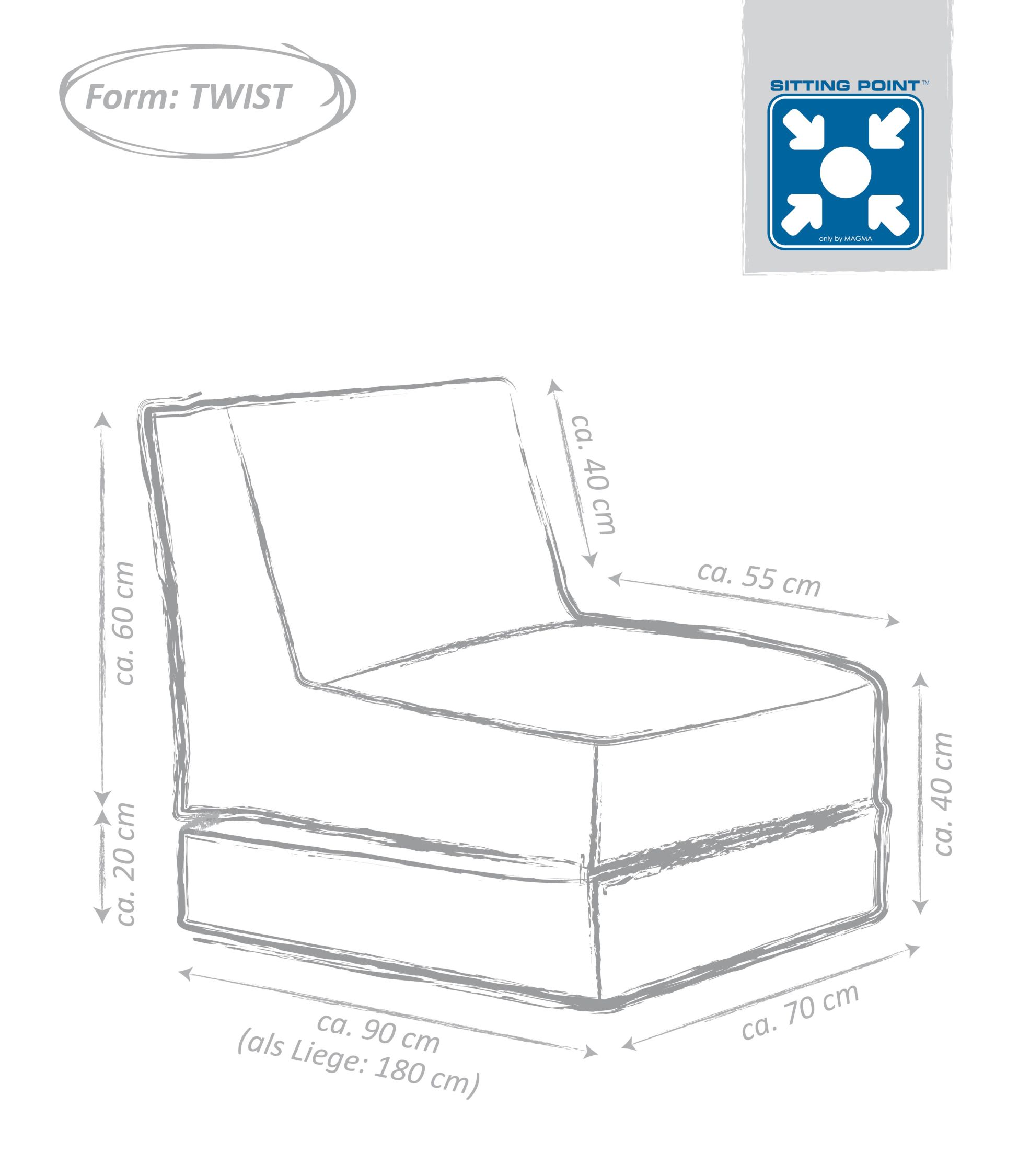 Sitzsack Twist OUTSIDE