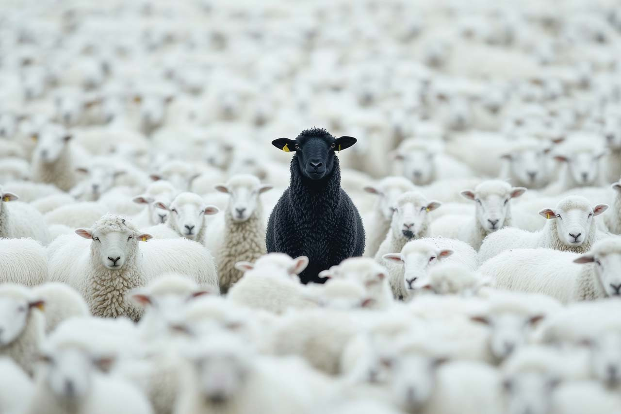 Leinwandbild BLACK SHEEP