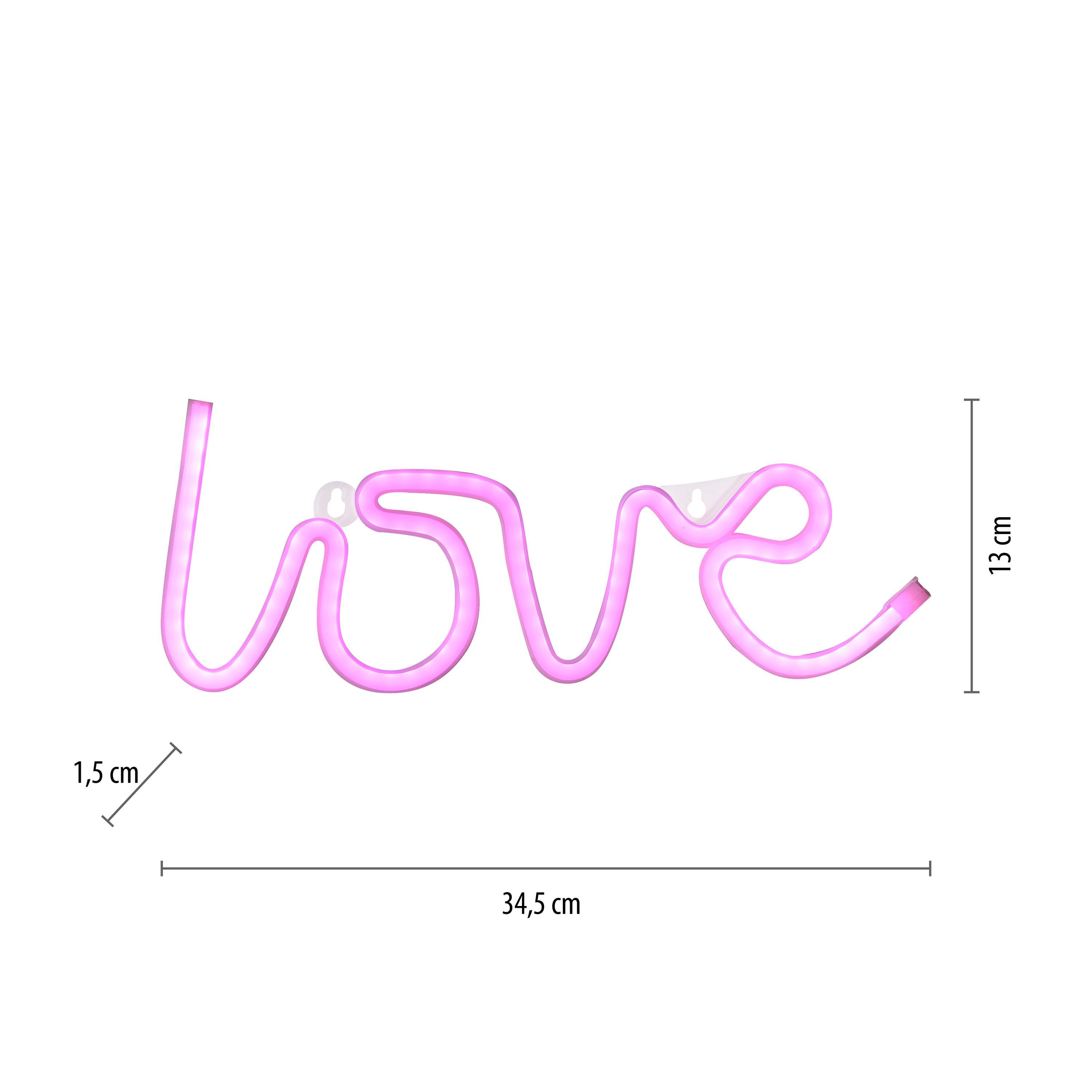 Leuchtobjekt LOVE LED NEON