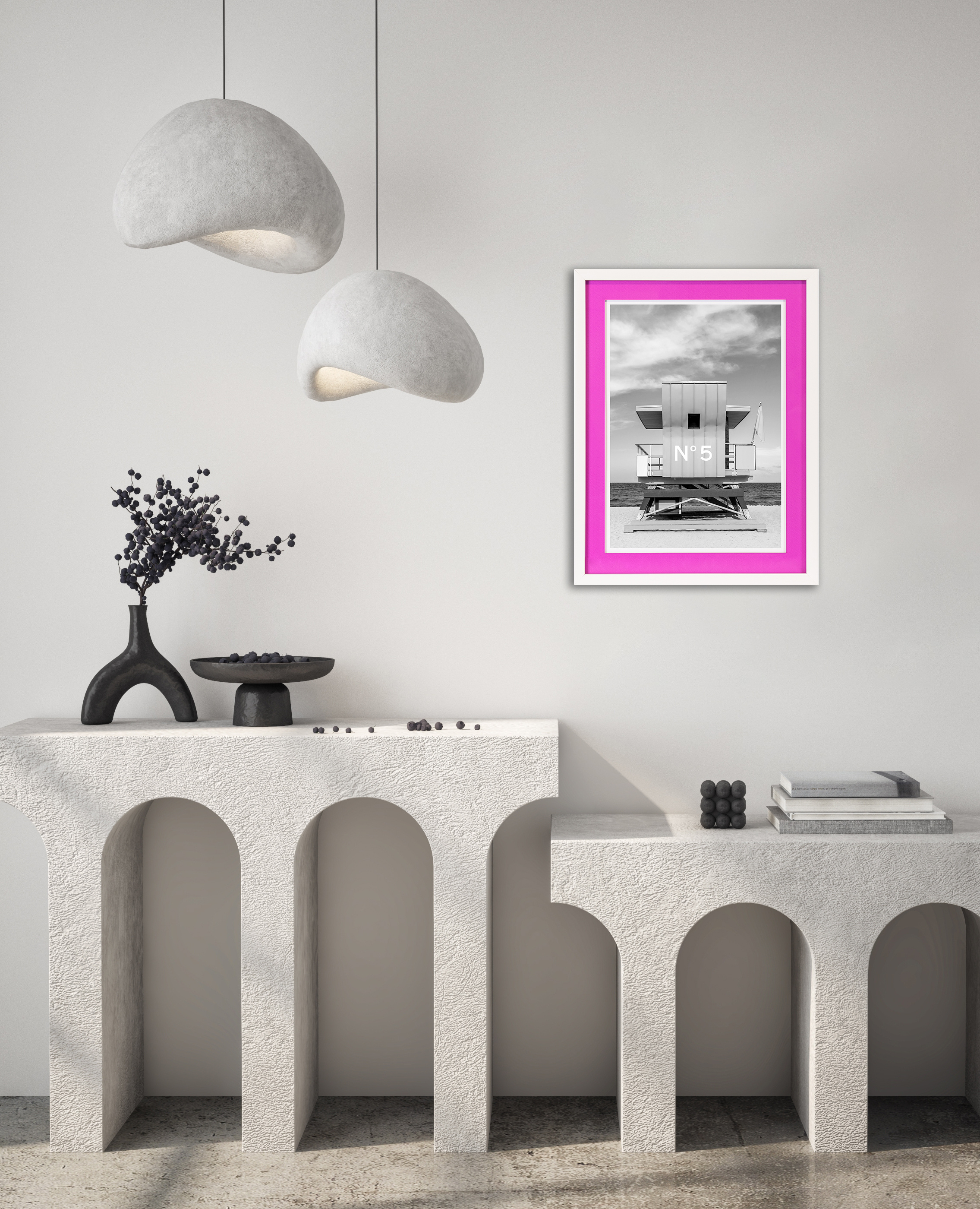 Kunstdruck Neon Passepartout