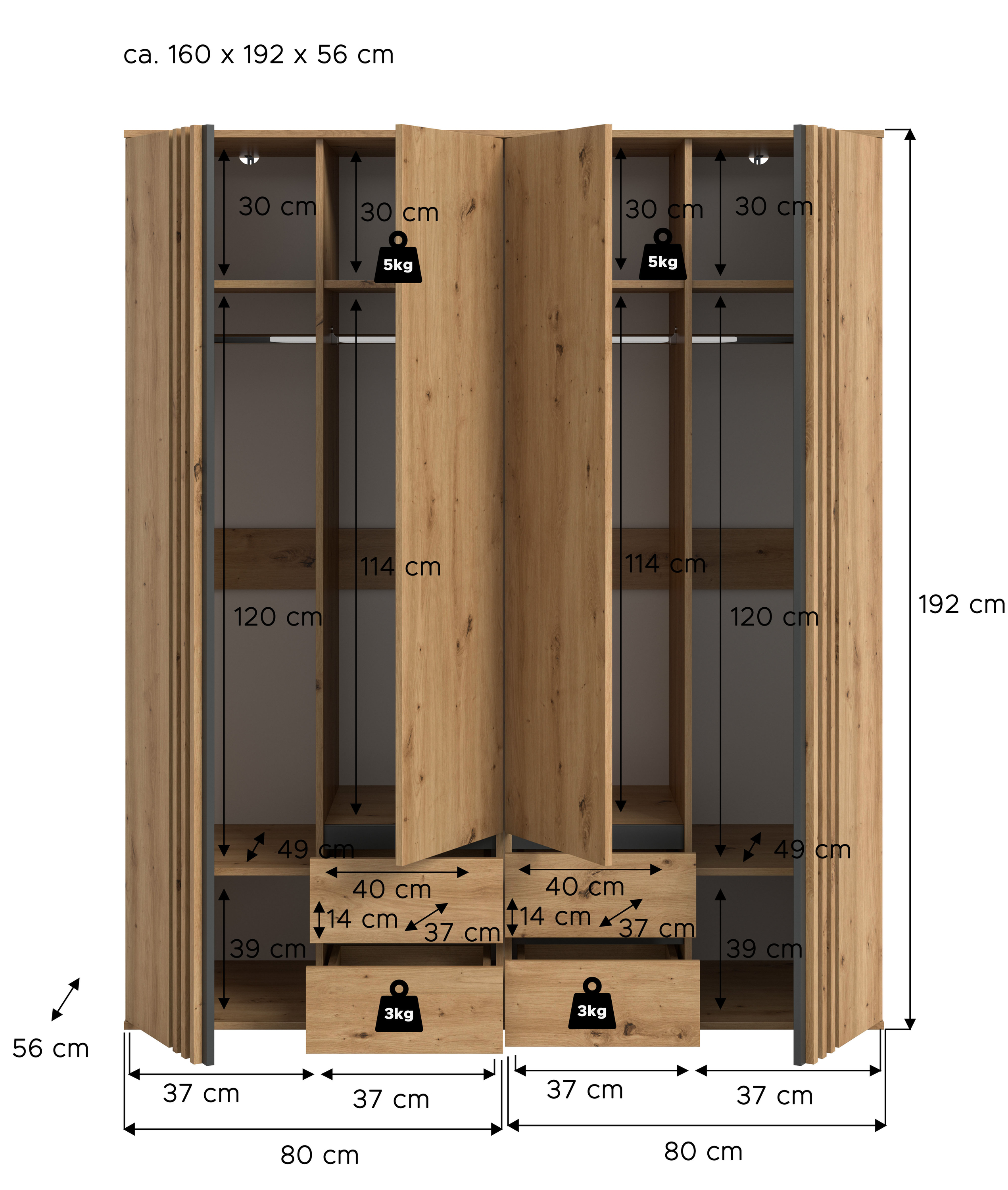 Kleiderschrank TOFTA