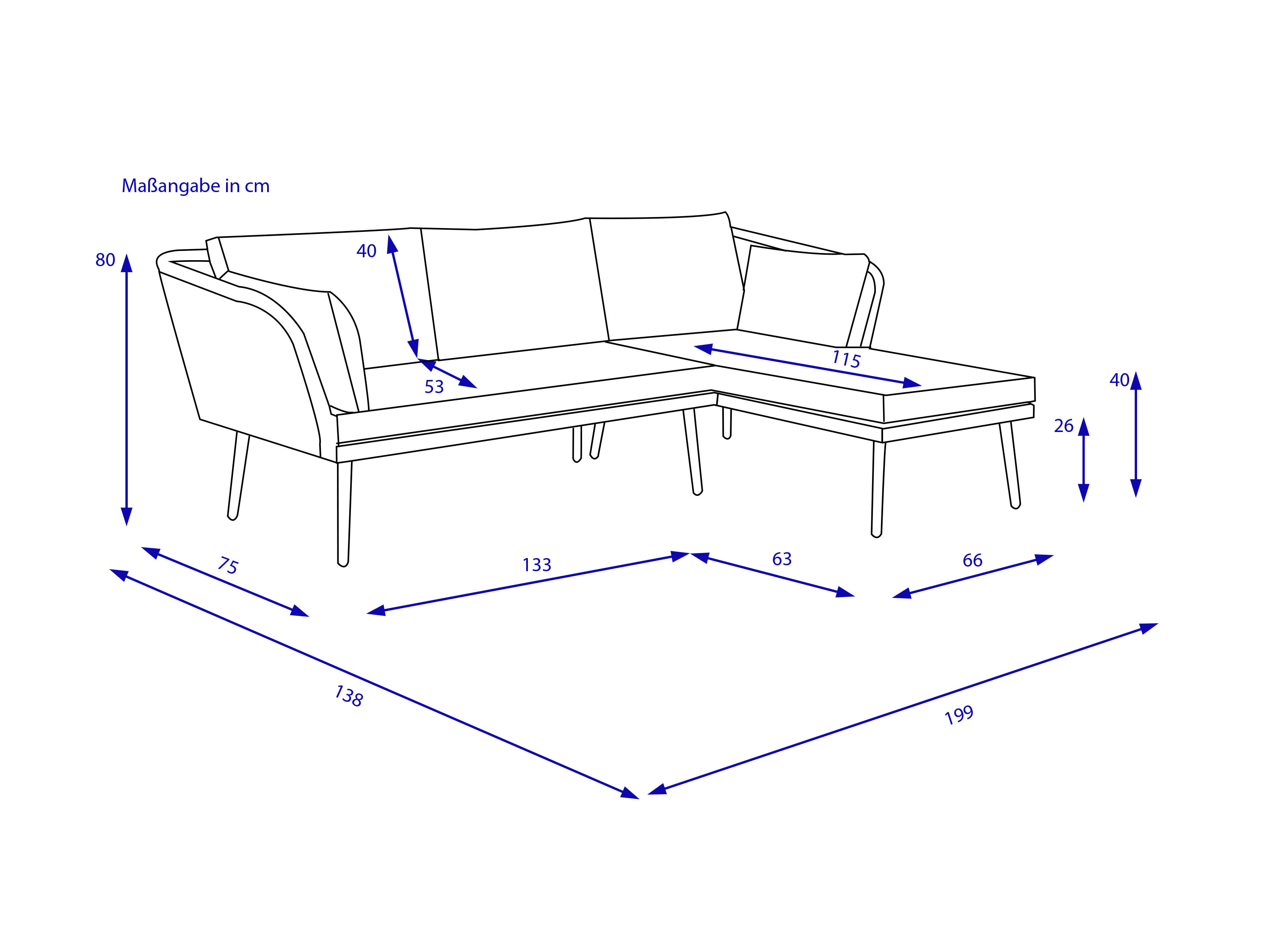 Lounge-Set outdoor SUNERA 3-tlg