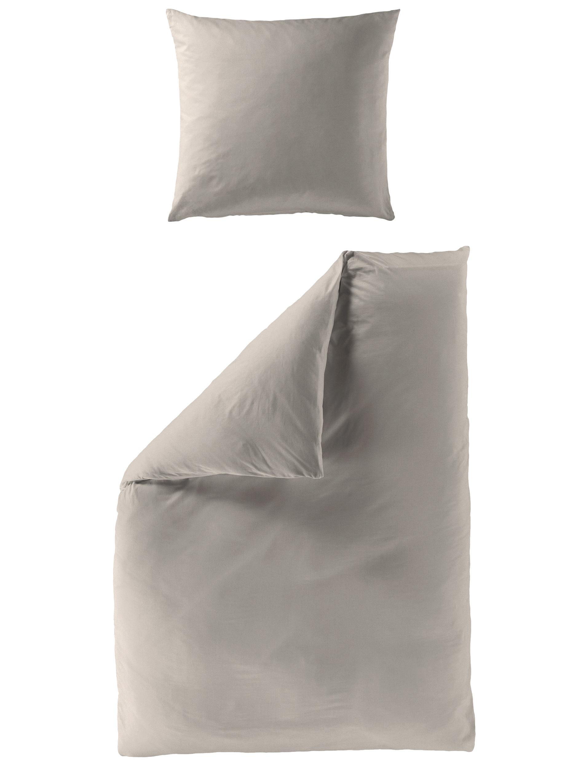 Bettwäsche Mako-Satin taupe