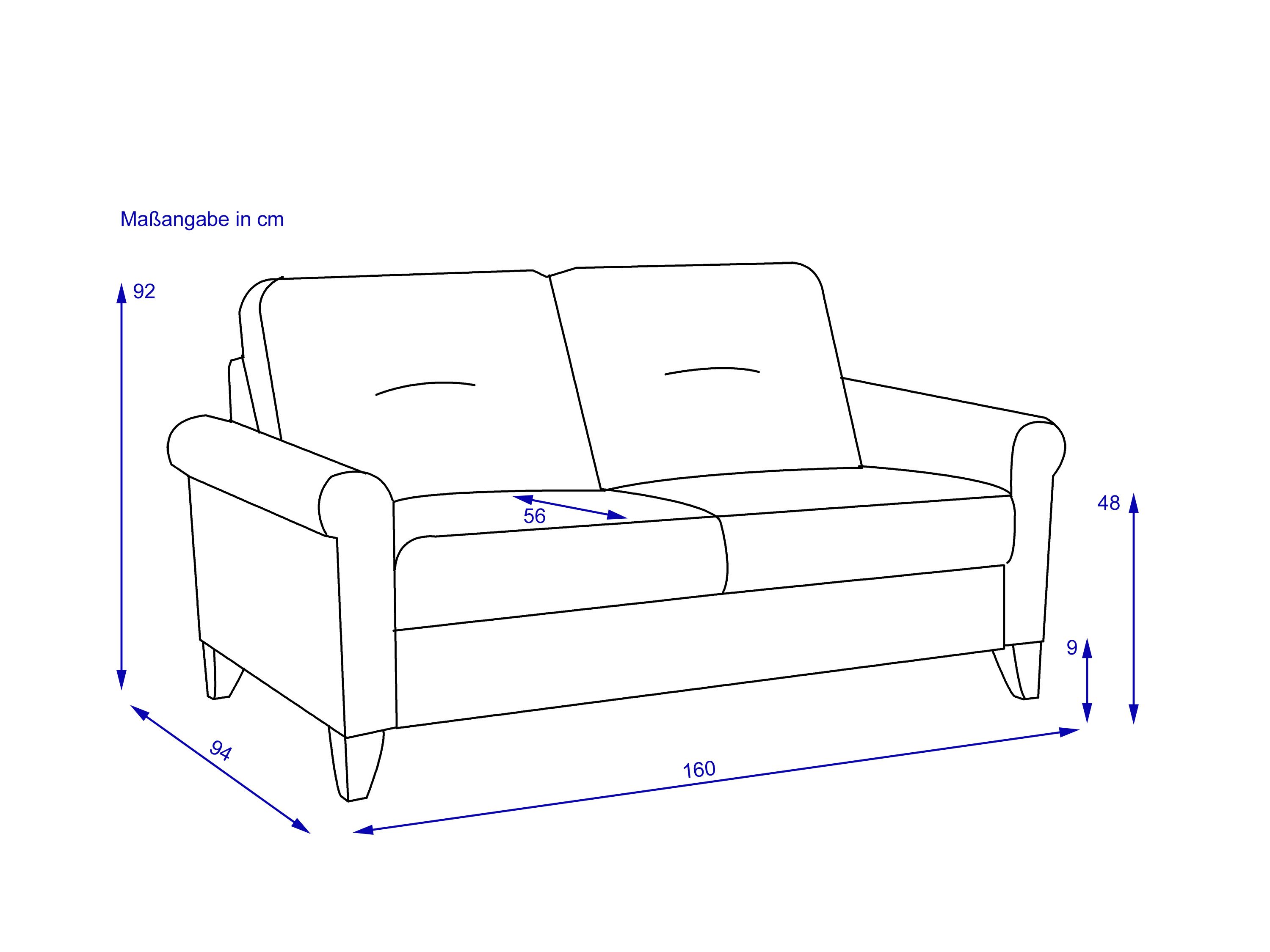Sofa SANSIBAR 2,5 Sitzer RÜGEN PLUS