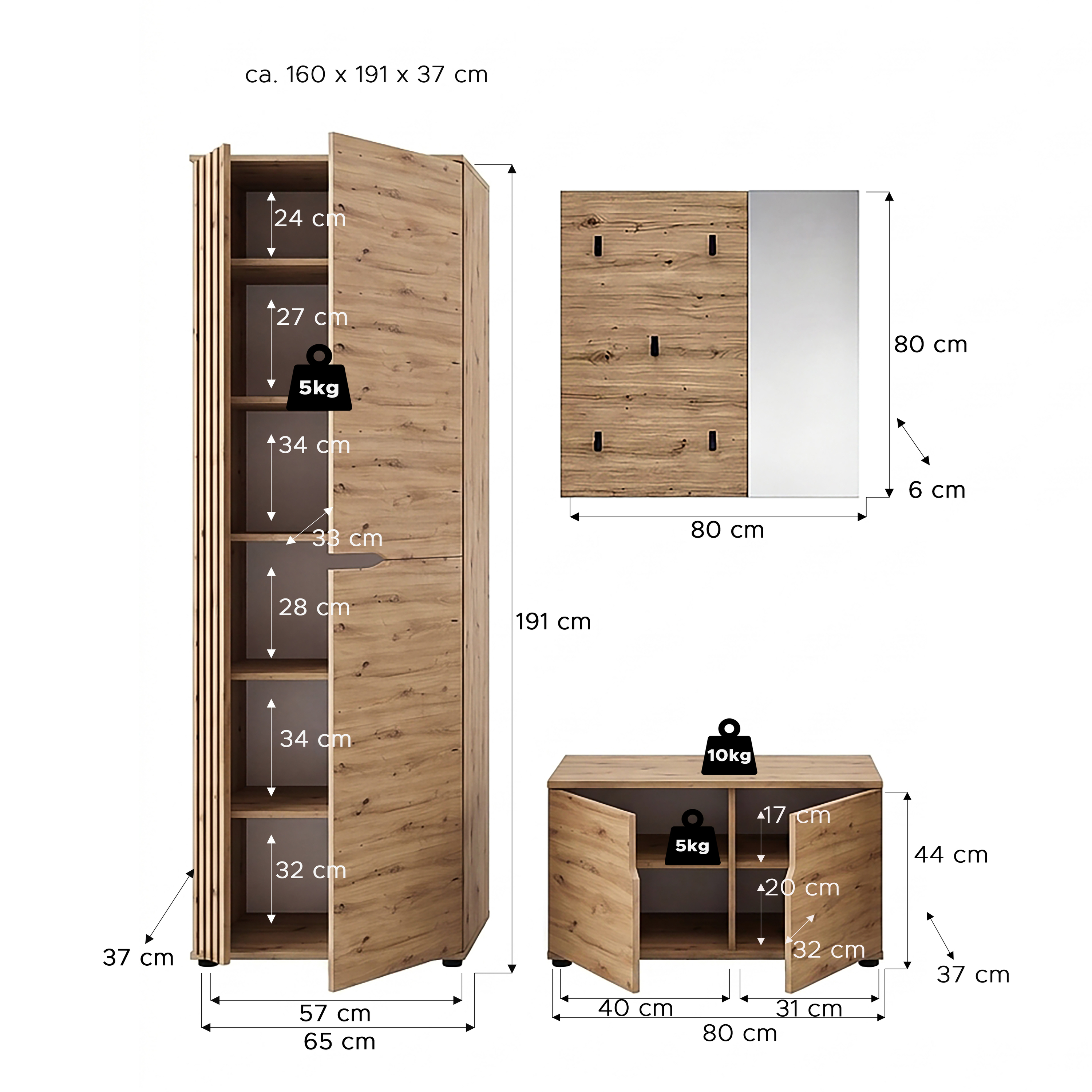 Garderobenset KENO