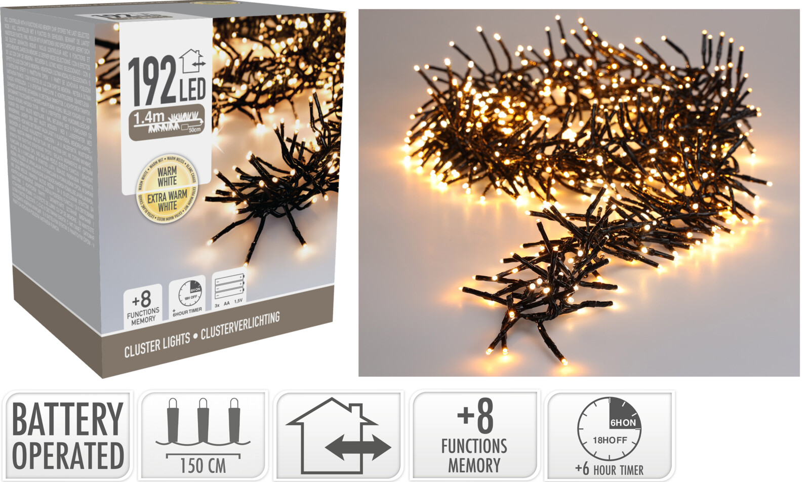 Lichterkette CLUSTER LED