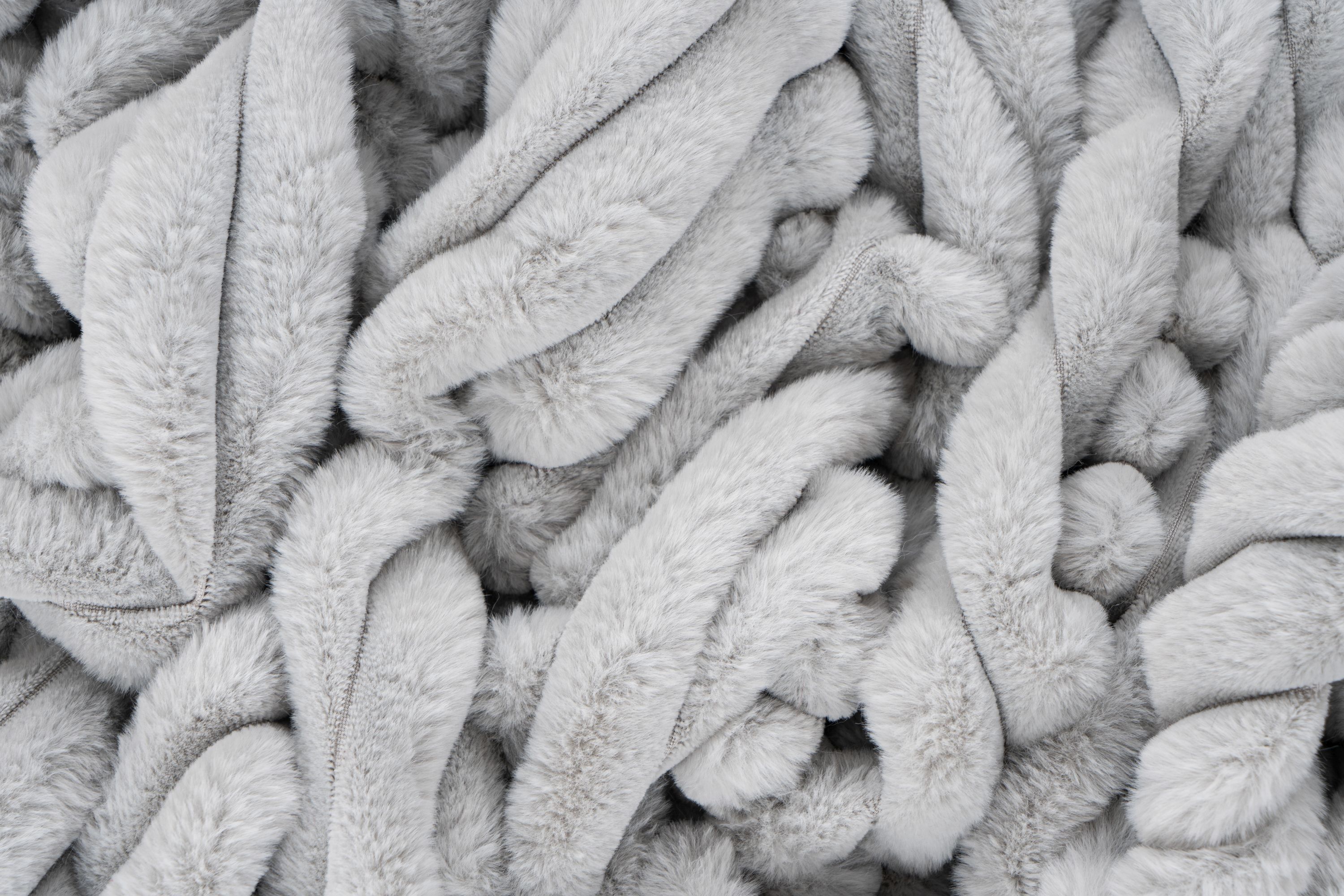 Decke PLUSH silber