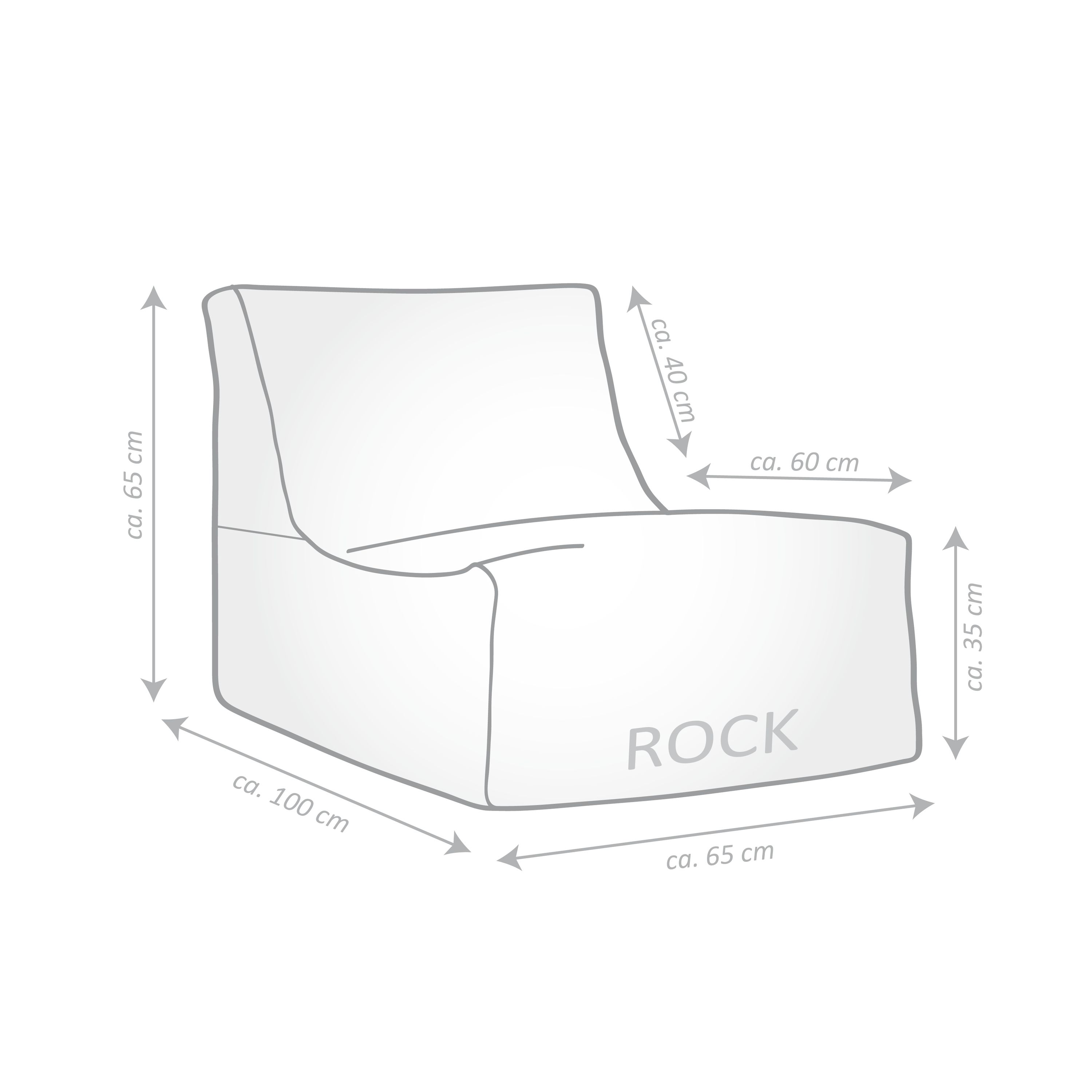 Sitzsack Rock KORFU