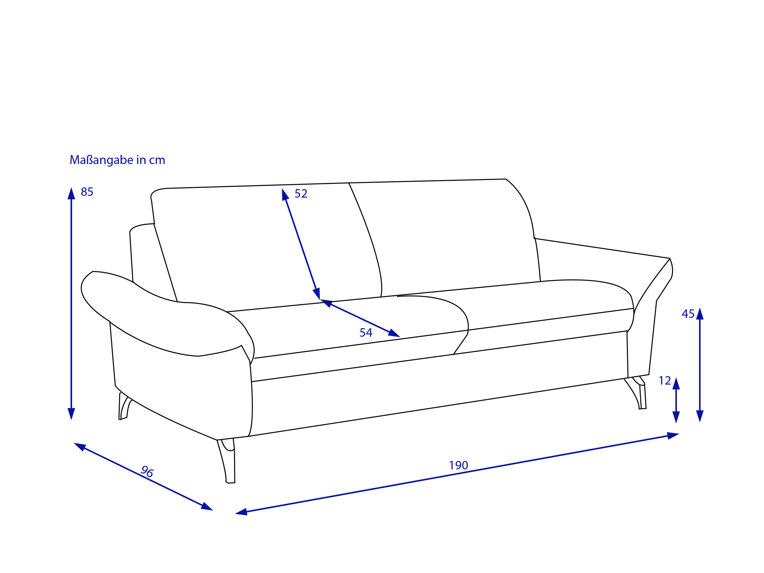Sofa himolla 2,5 Sitzer NEUMÜNSTER 1