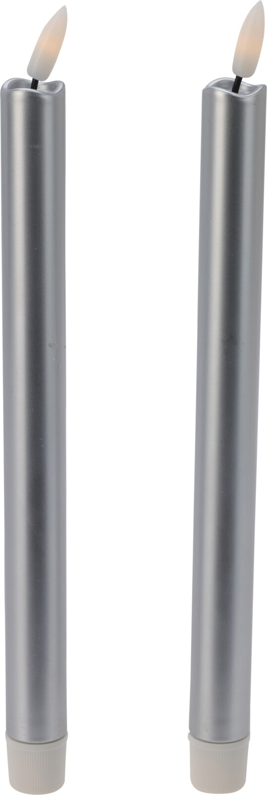 Stabkerze LED SILVER