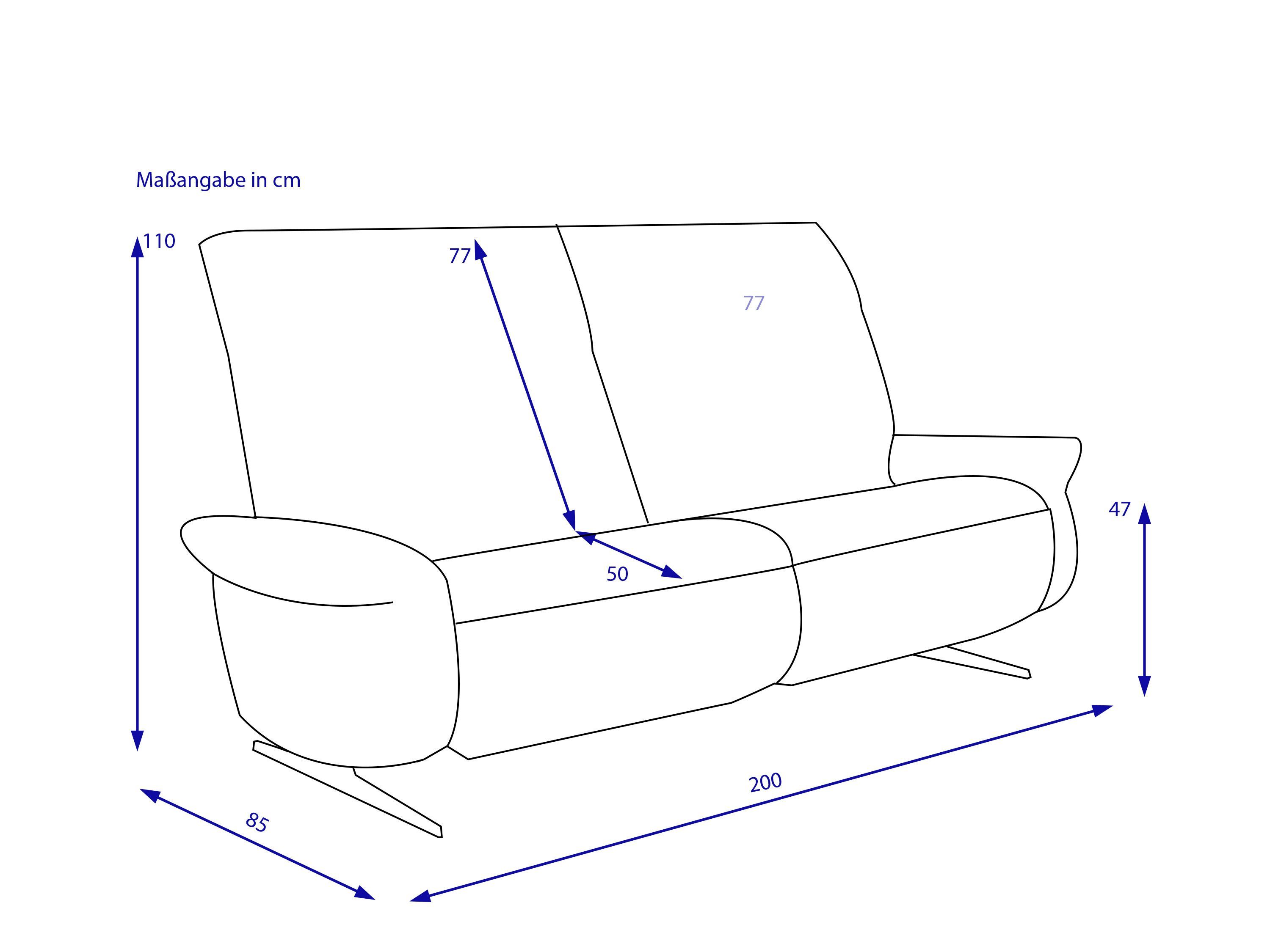 Sofa 3 Sitzer MONDO VARIA 4473