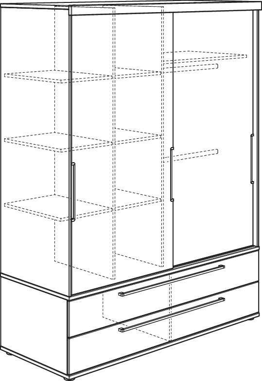 Kleiderschrank PAIDI 2T2S FIONN