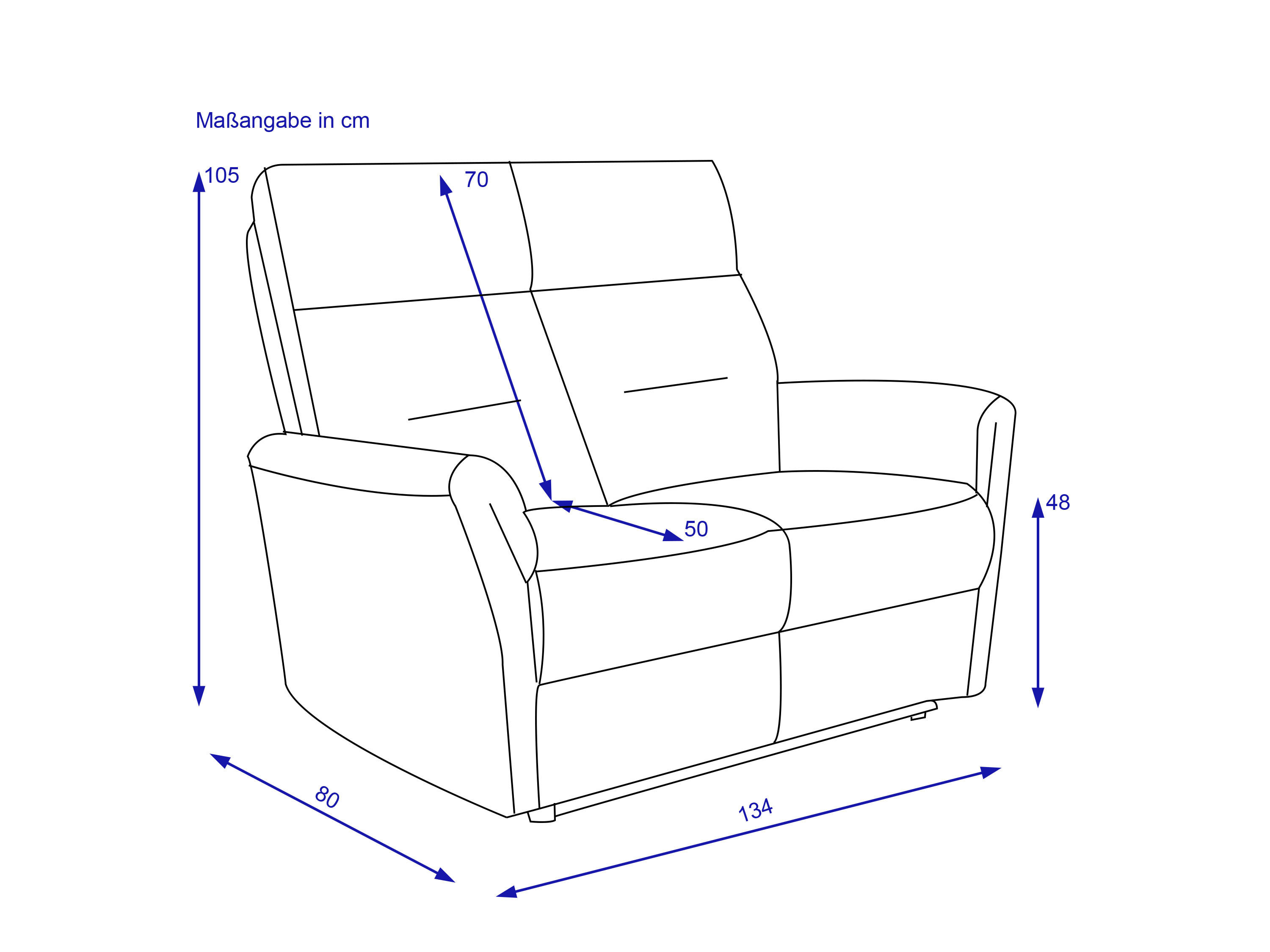 Sofa 2 Sitzer HARPER HAKODAT
