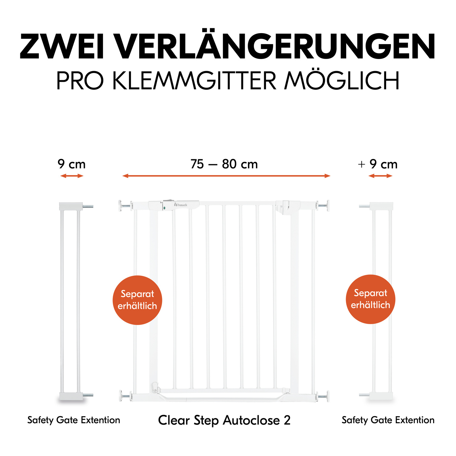 Türgitterverlängerung hauck 9cm
