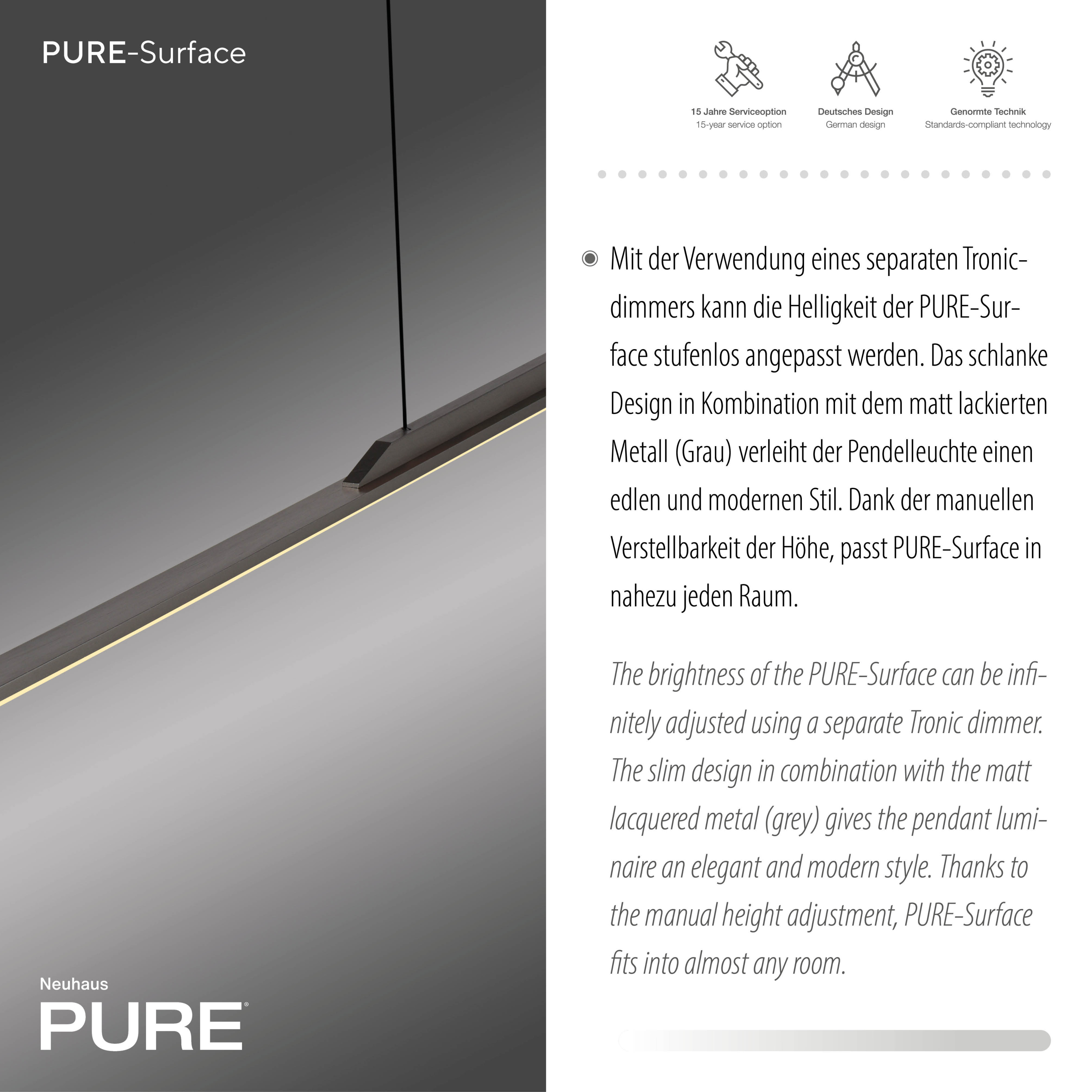 Pendelleuchte PURE SURFACE