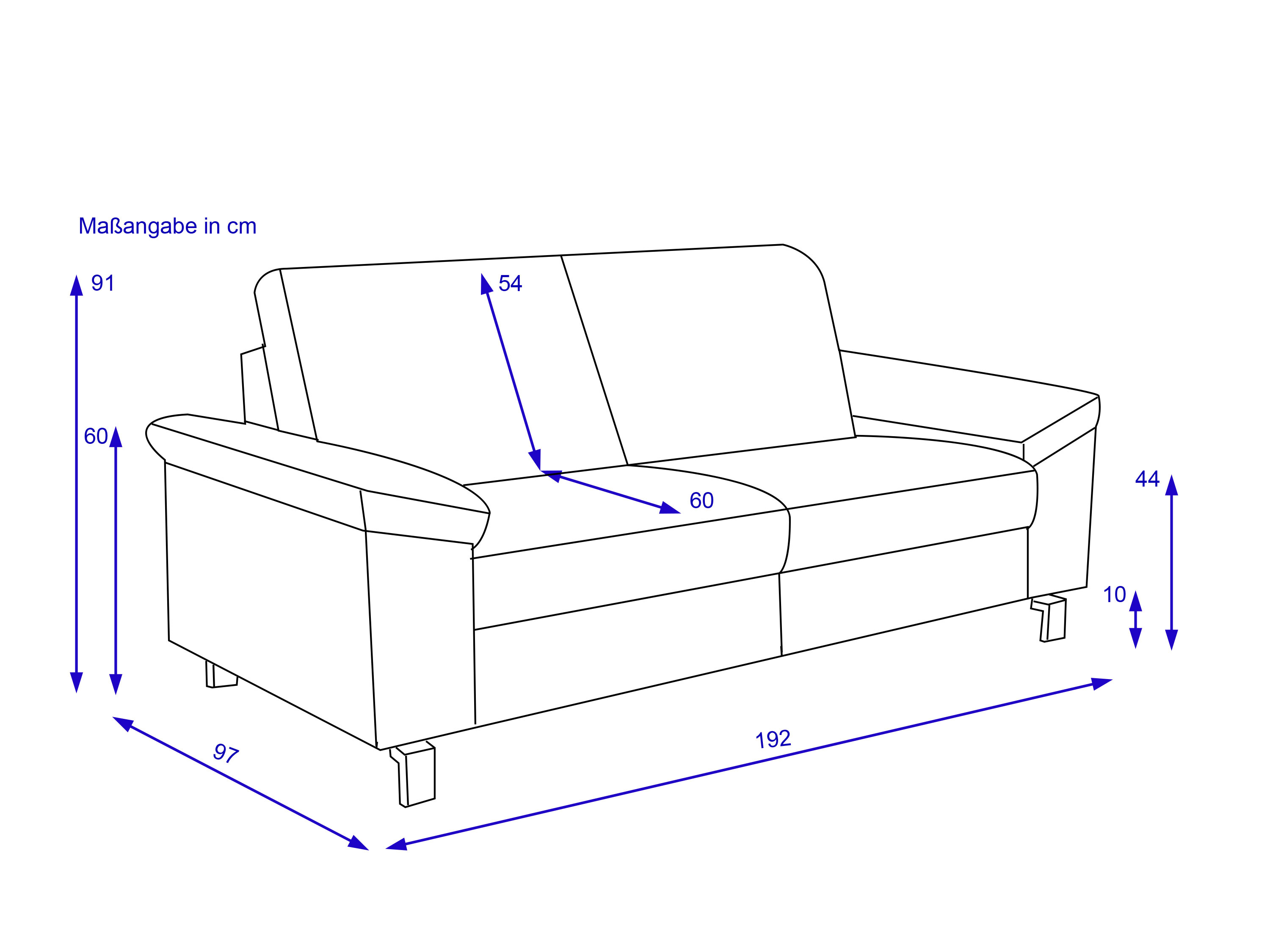 Sofa 3 Sitzer COLLINS PLUS