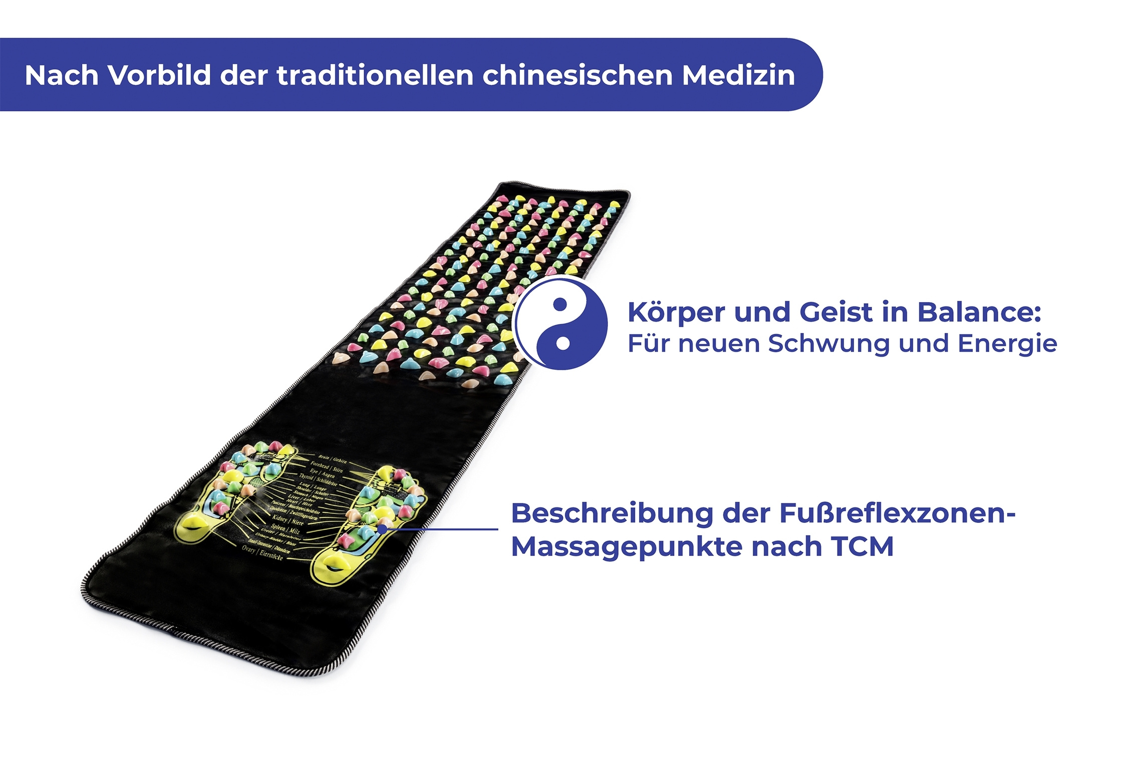 Fußreflexzonen-Massagematte
