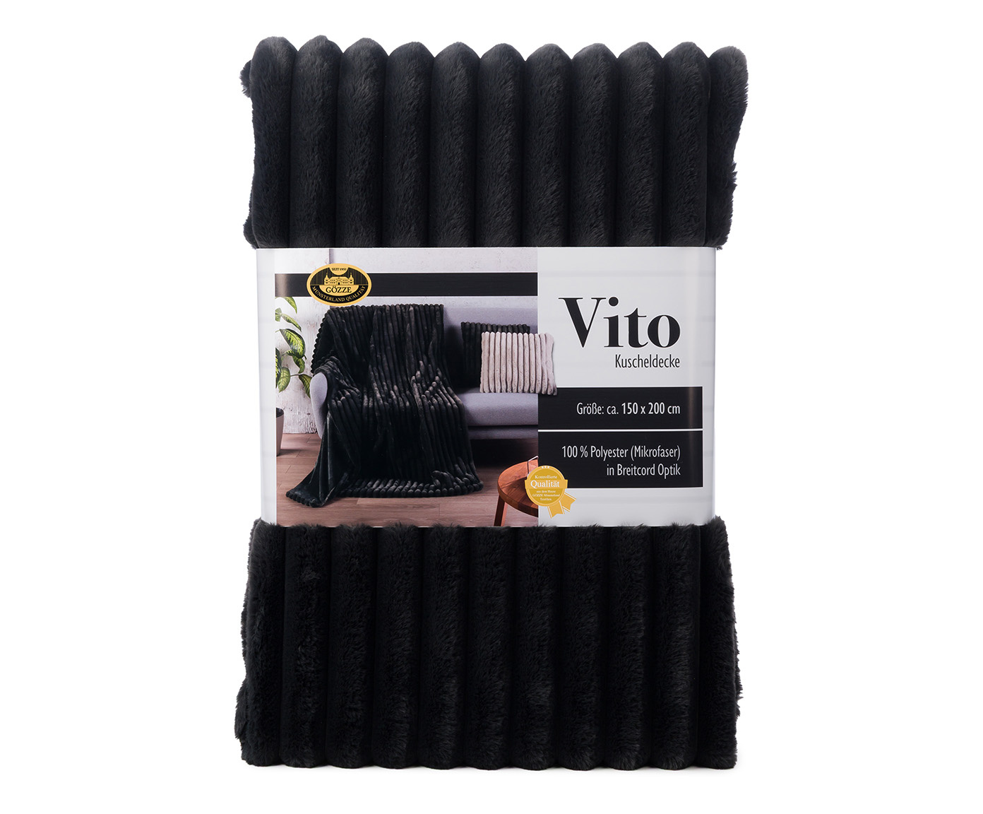 Decke vito anthrazit