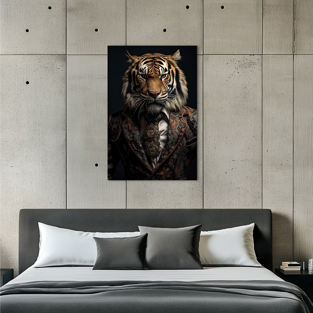 Glasbild PORTRAIT OF A TIGER