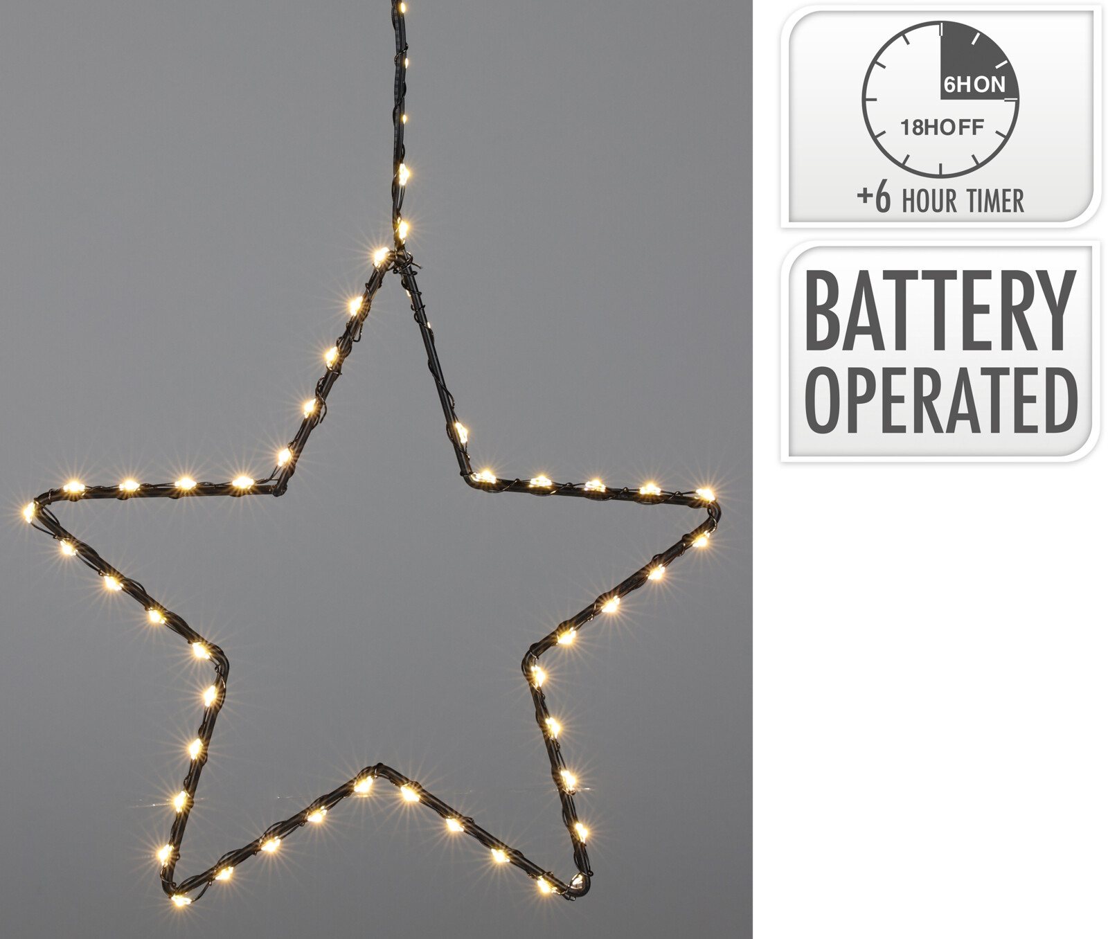 Christbaumschmuck Hänger Stern LED