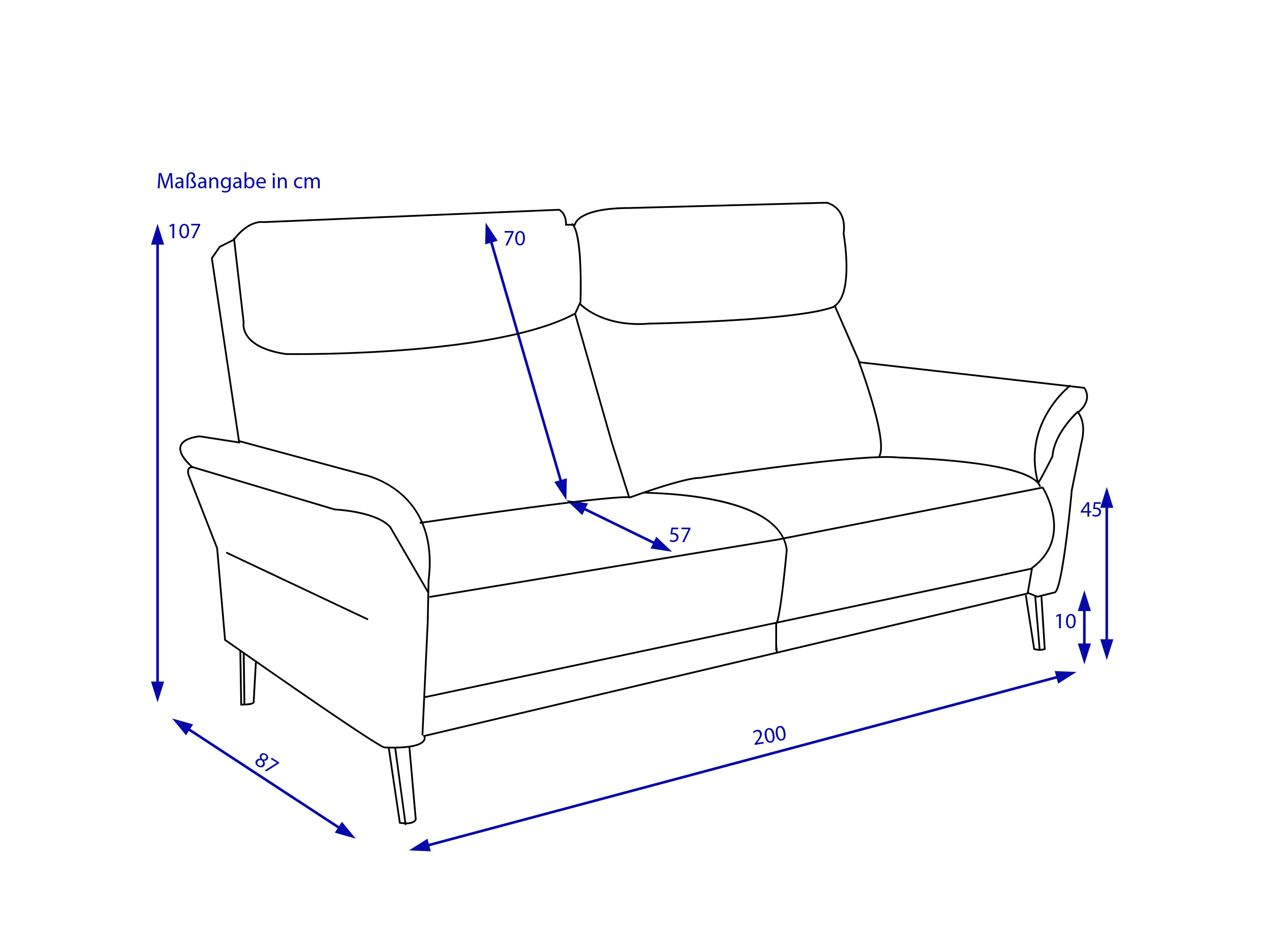 Sofa 3 Sitzer MONDO SUNATRA