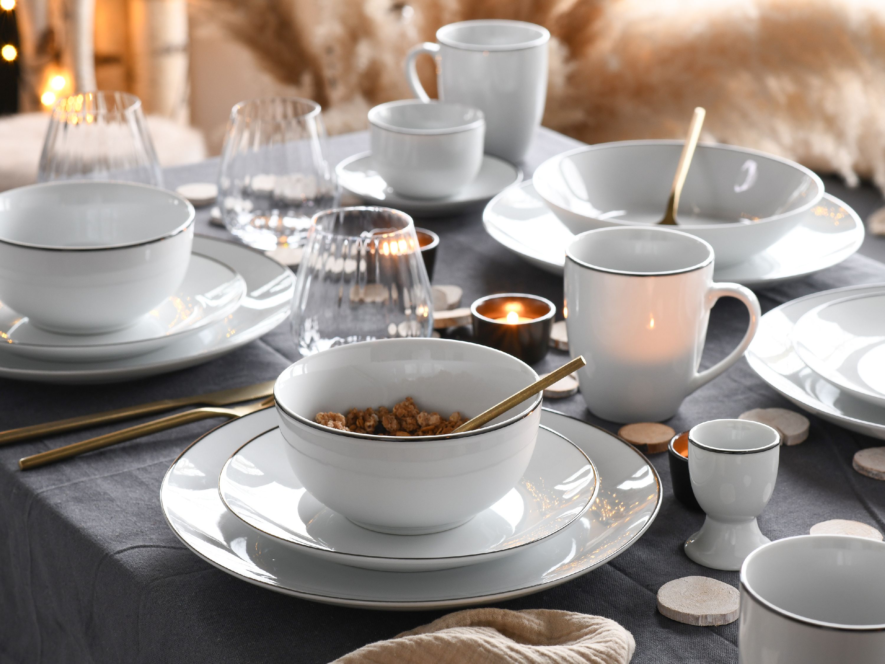 Kaffeeuntertasse LUNA BLACK LI