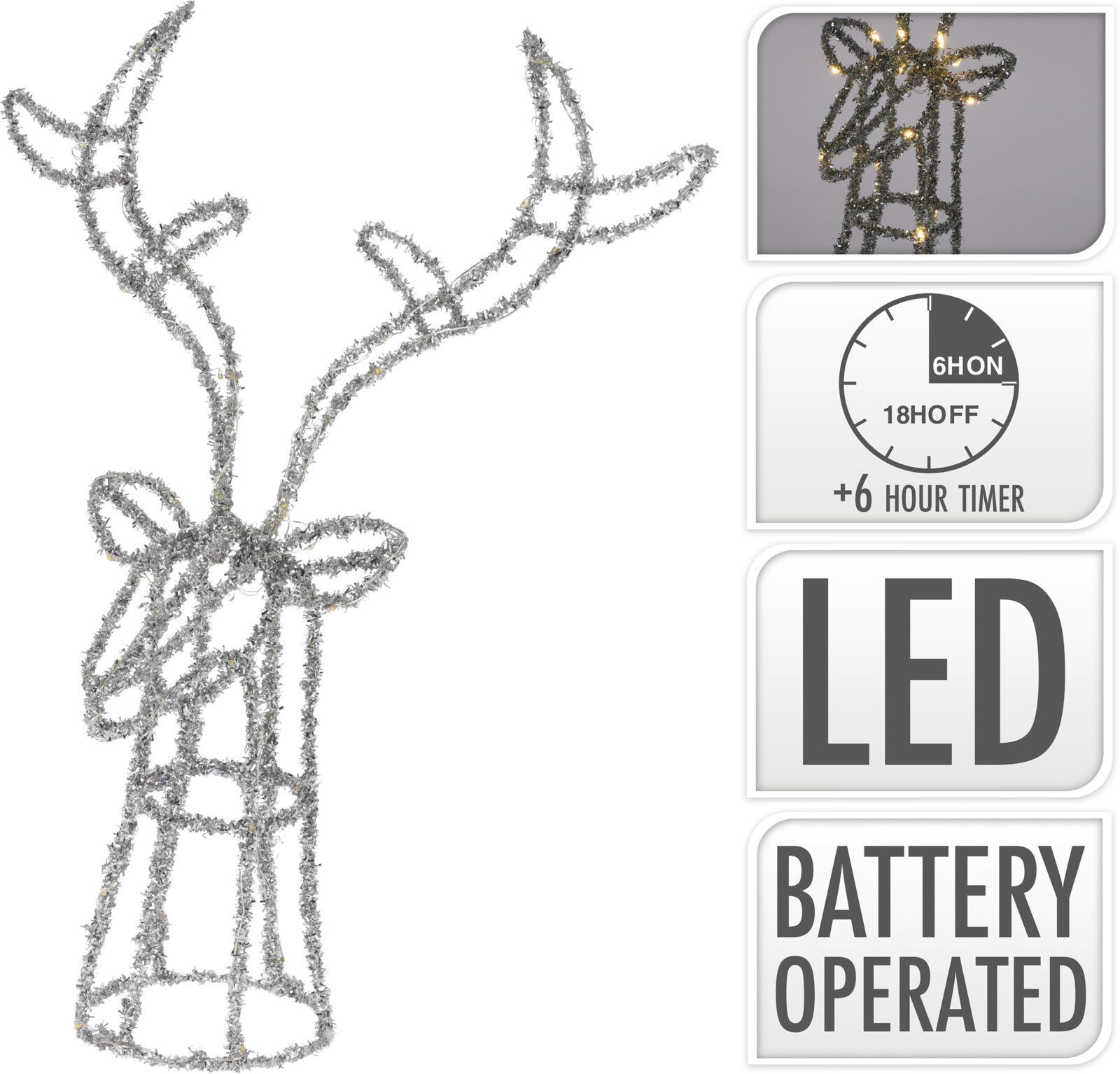 Leuchtobjekt LED REINDEER