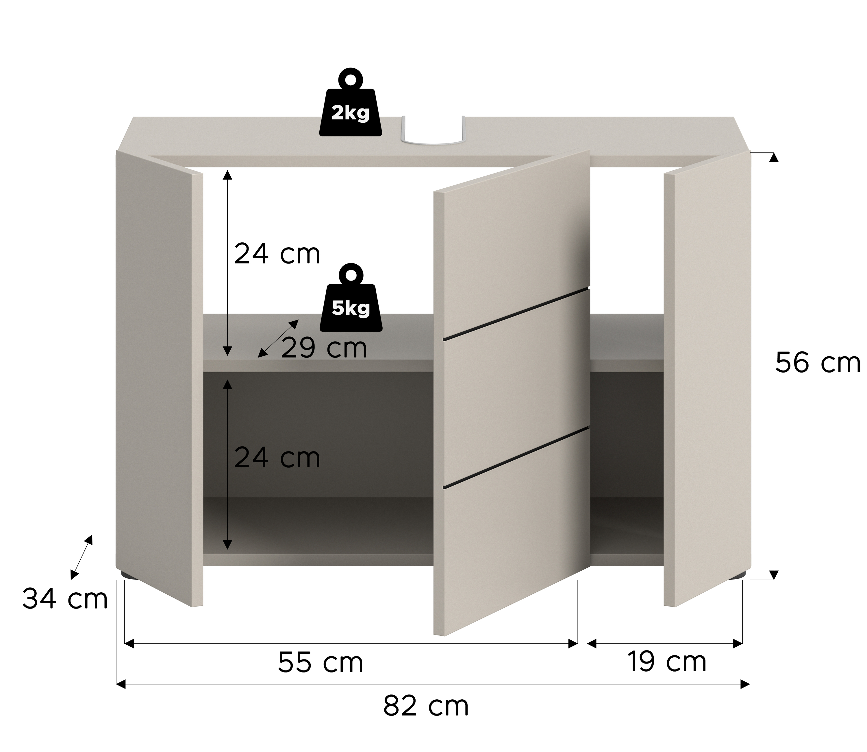 Waschbeckenunterschrank VIRA