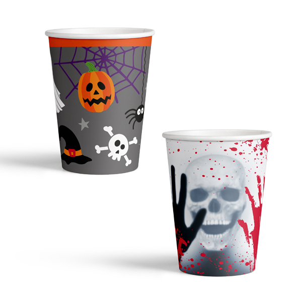 Pappbecher-Set HALLOWEEN