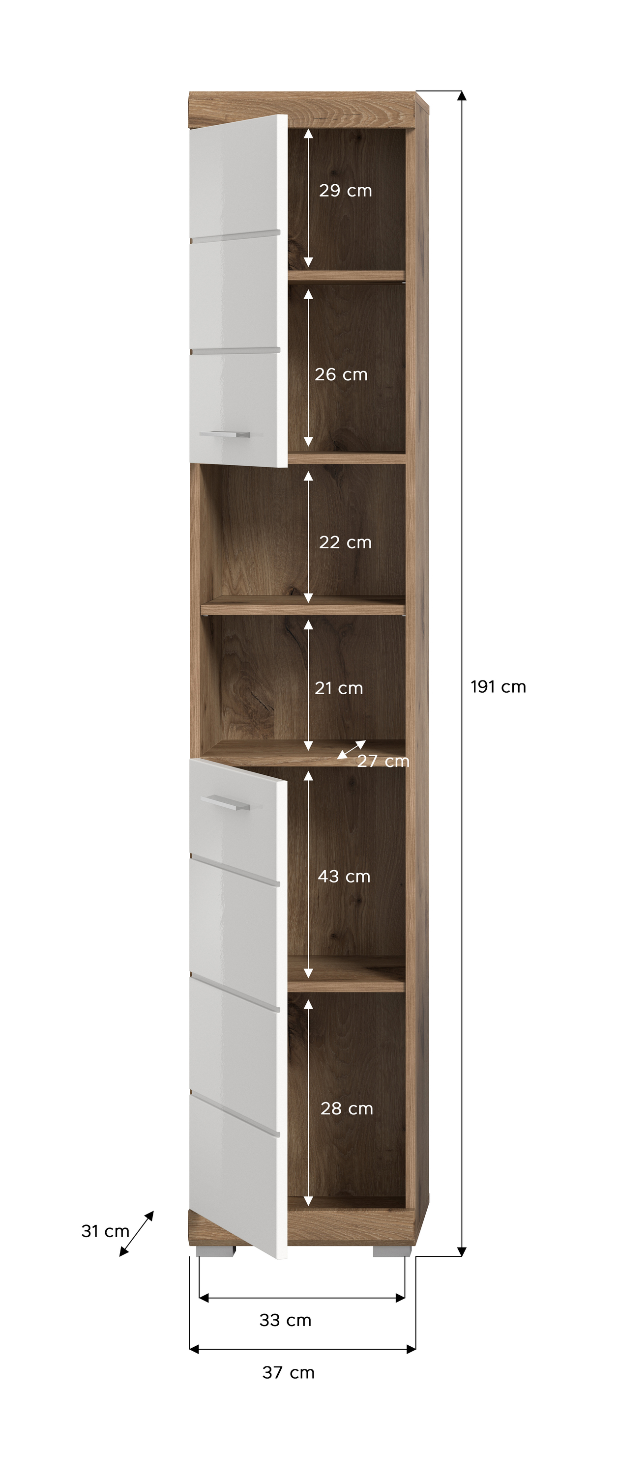 Hochschrank WAVE