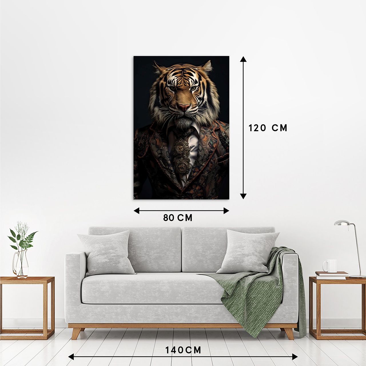 Glasbild PORTRAIT OF A TIGER