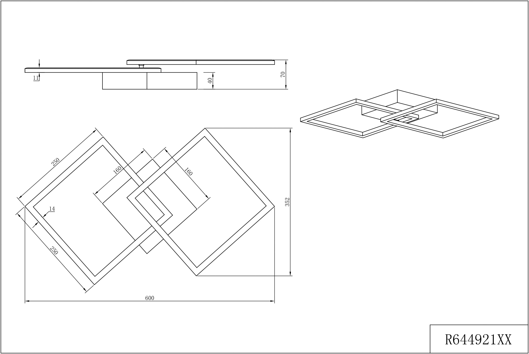 Deckenleuchte LED TRAIL