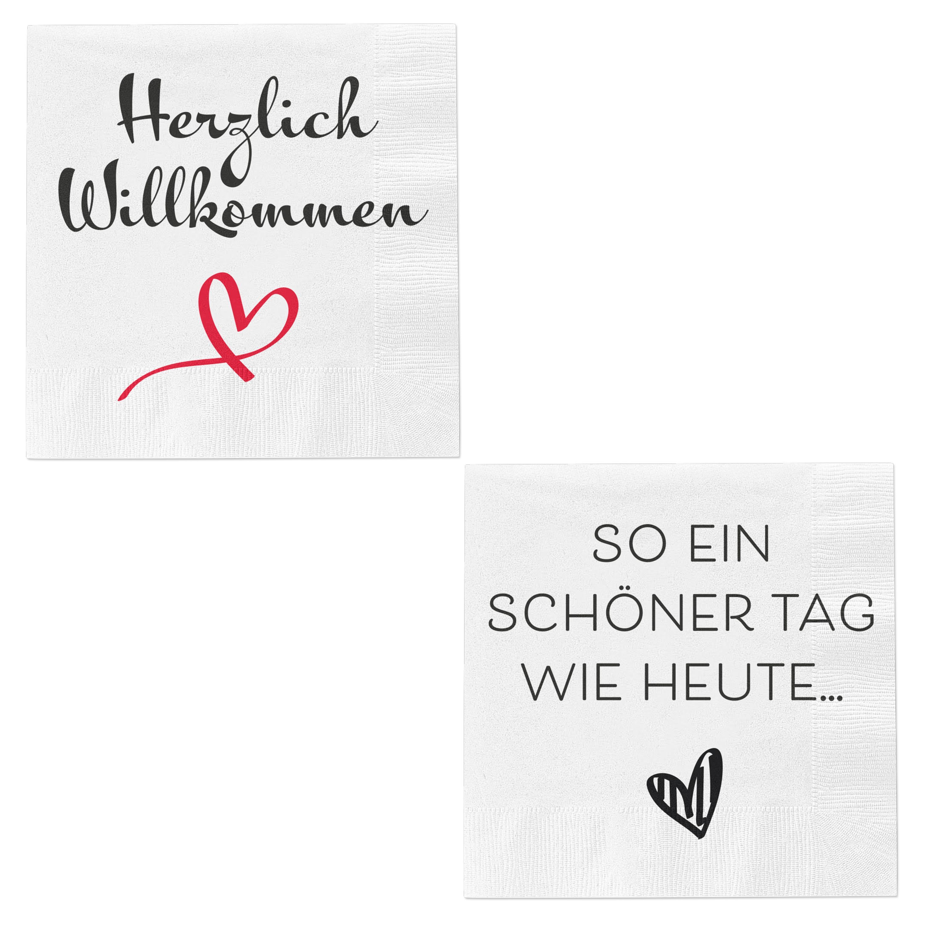 Servietten SPRÜCHE
