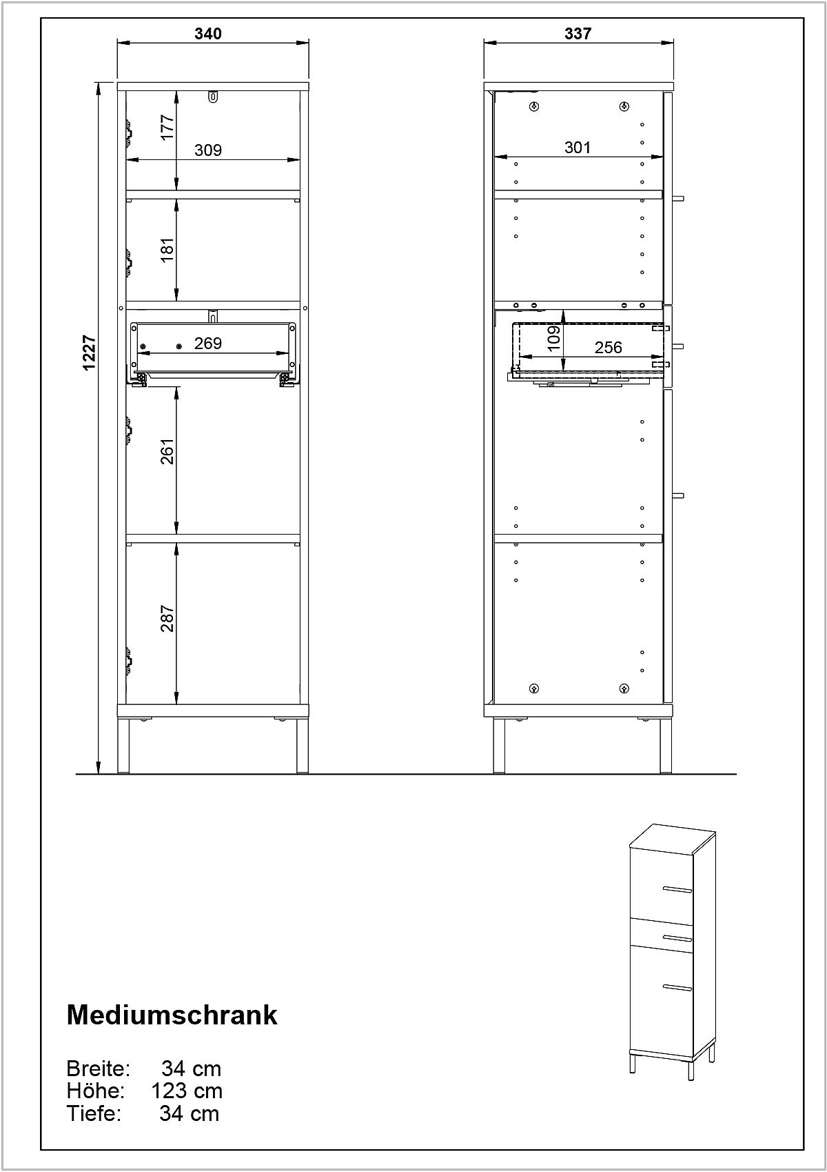 Midischrank YONKERS