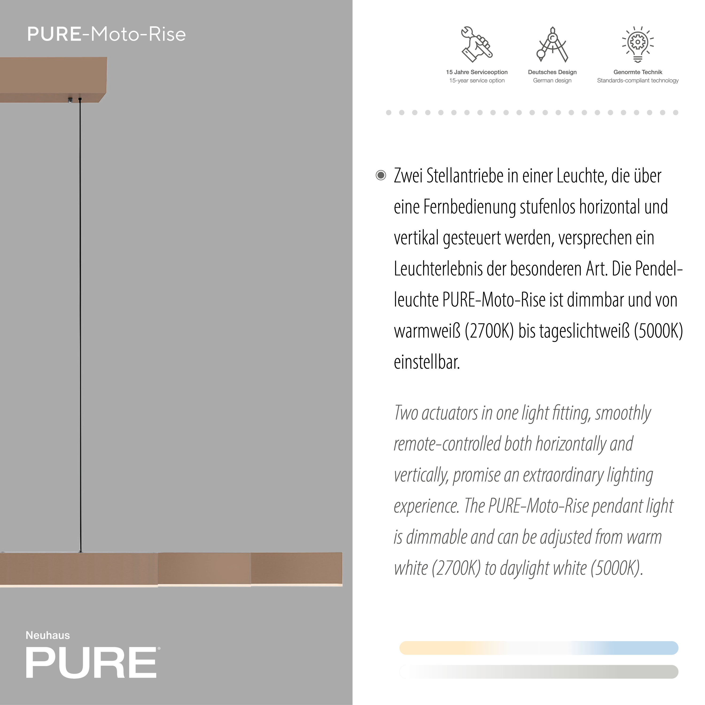 Pendelleuchte PURE MOTO-RISE