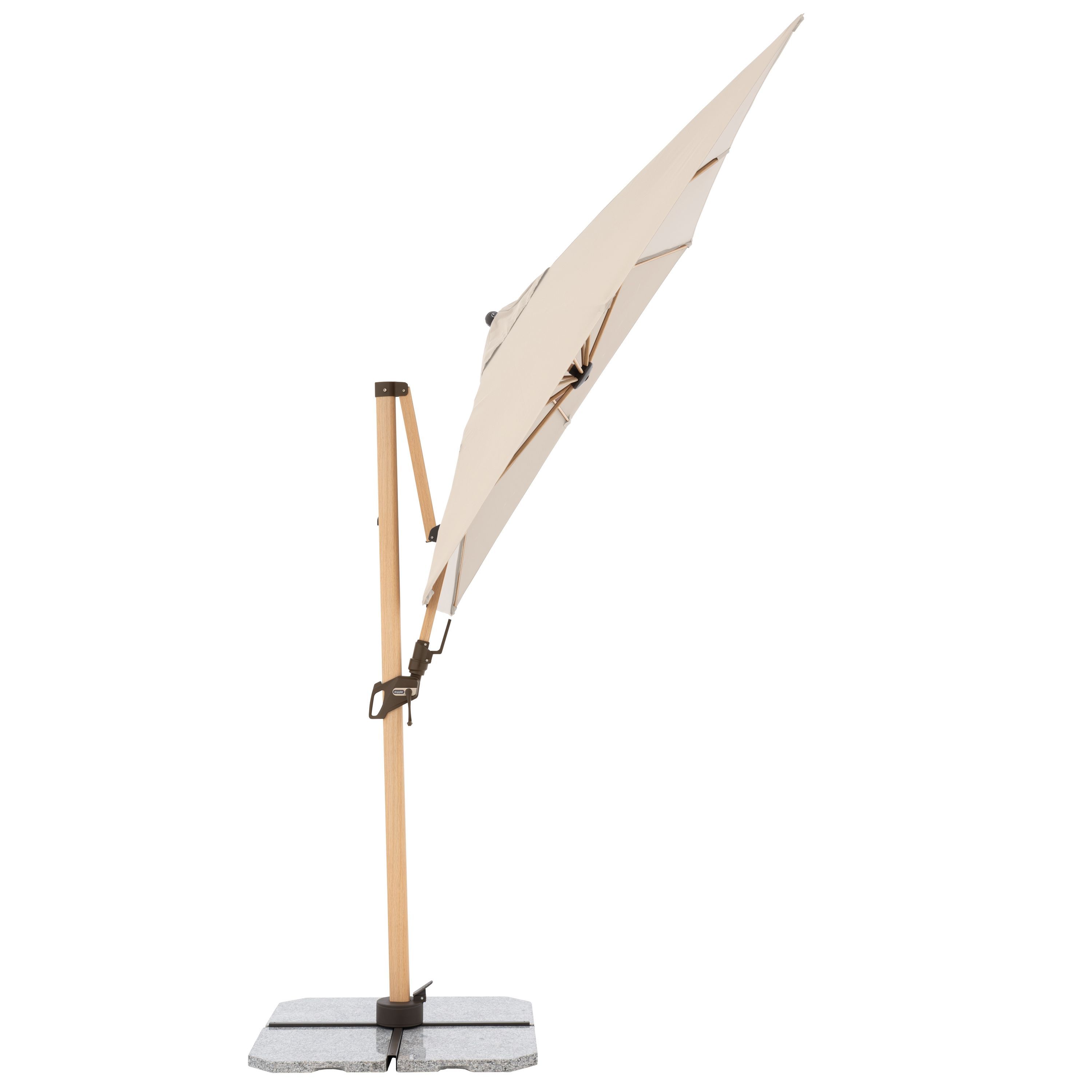 Ampelschirm doppler ALU WOOD AX