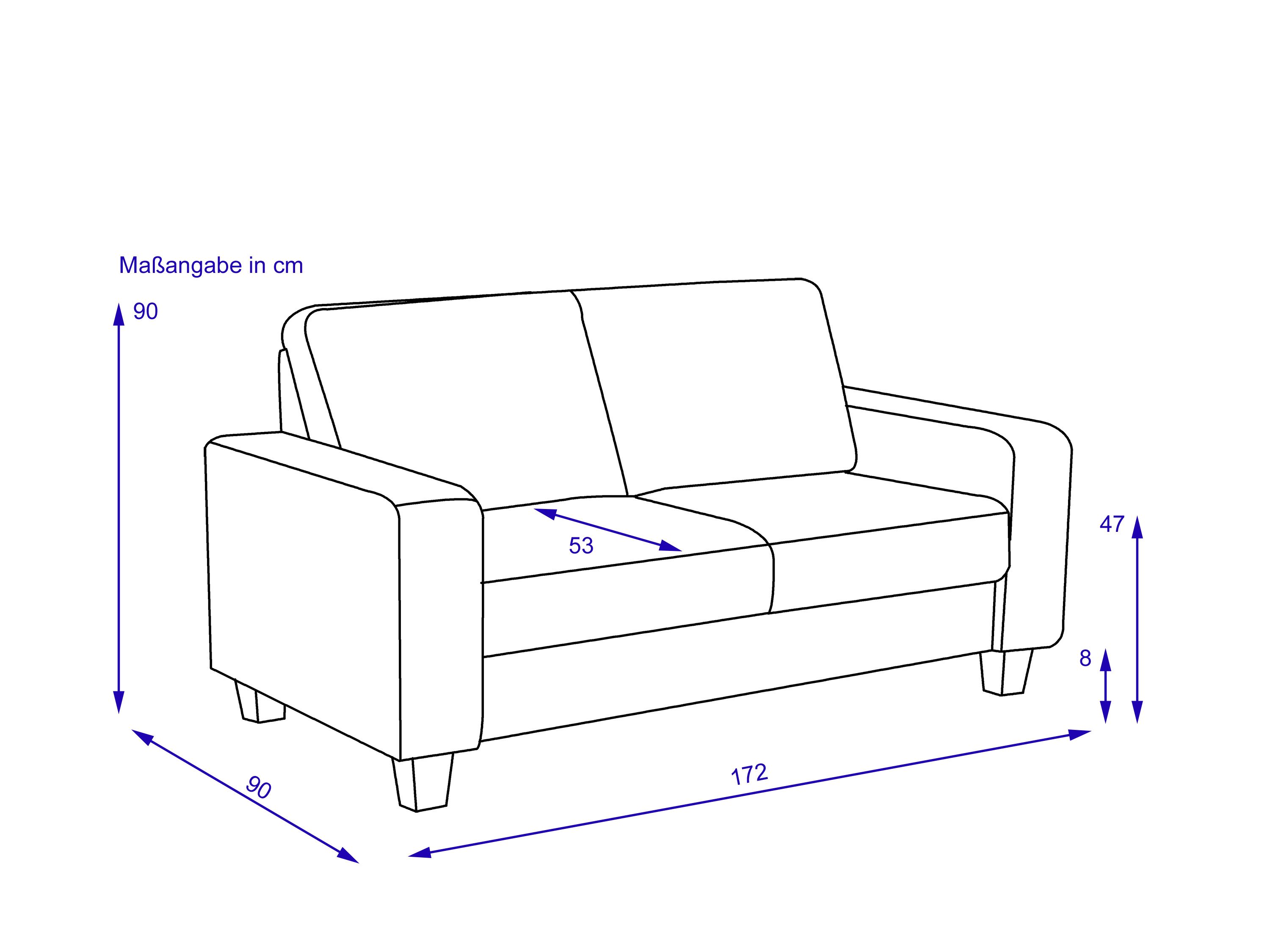 Sofa 2,5 Sitzer vito BUDDY