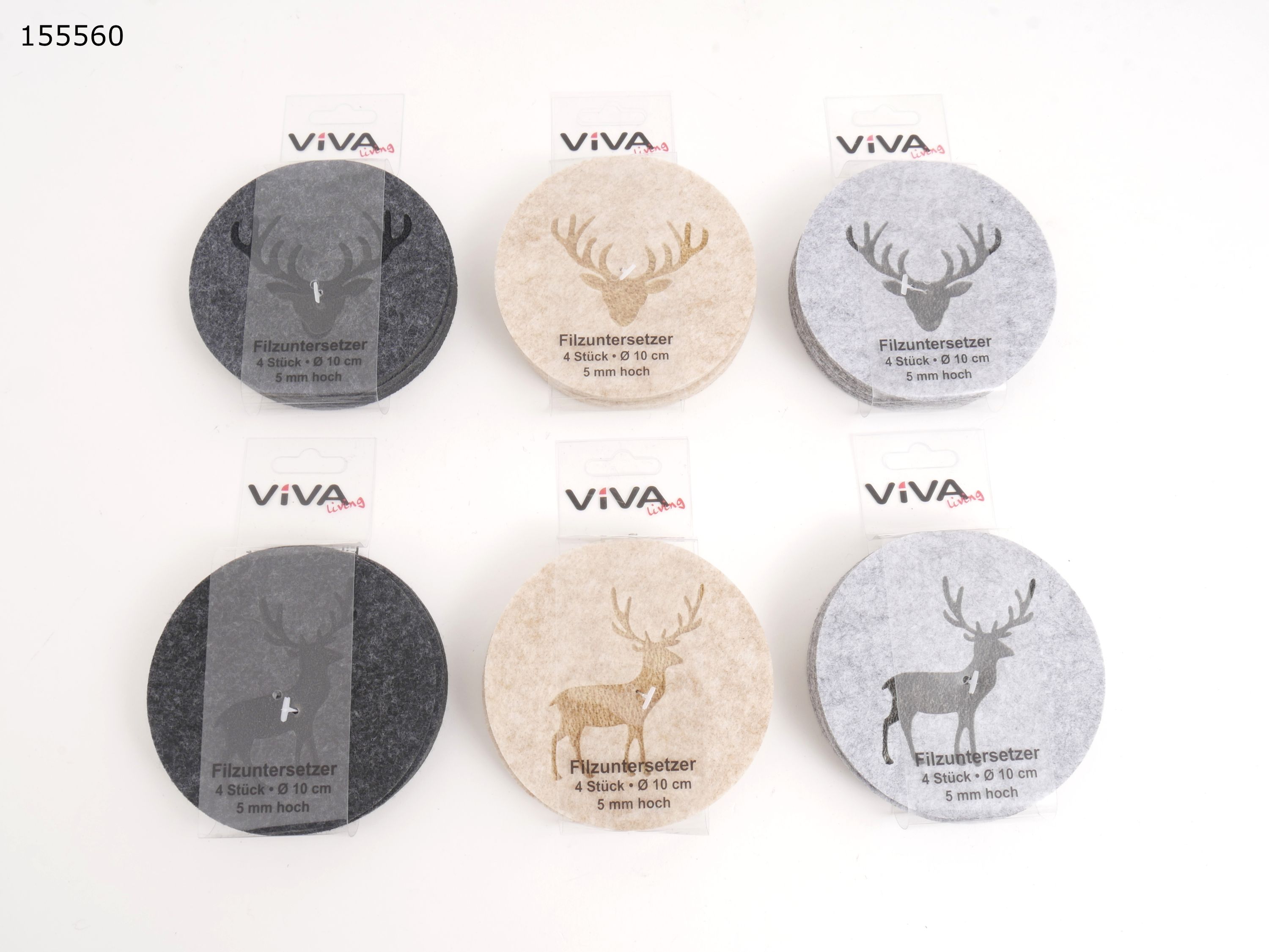 Untersetzer-Set DEER rund
