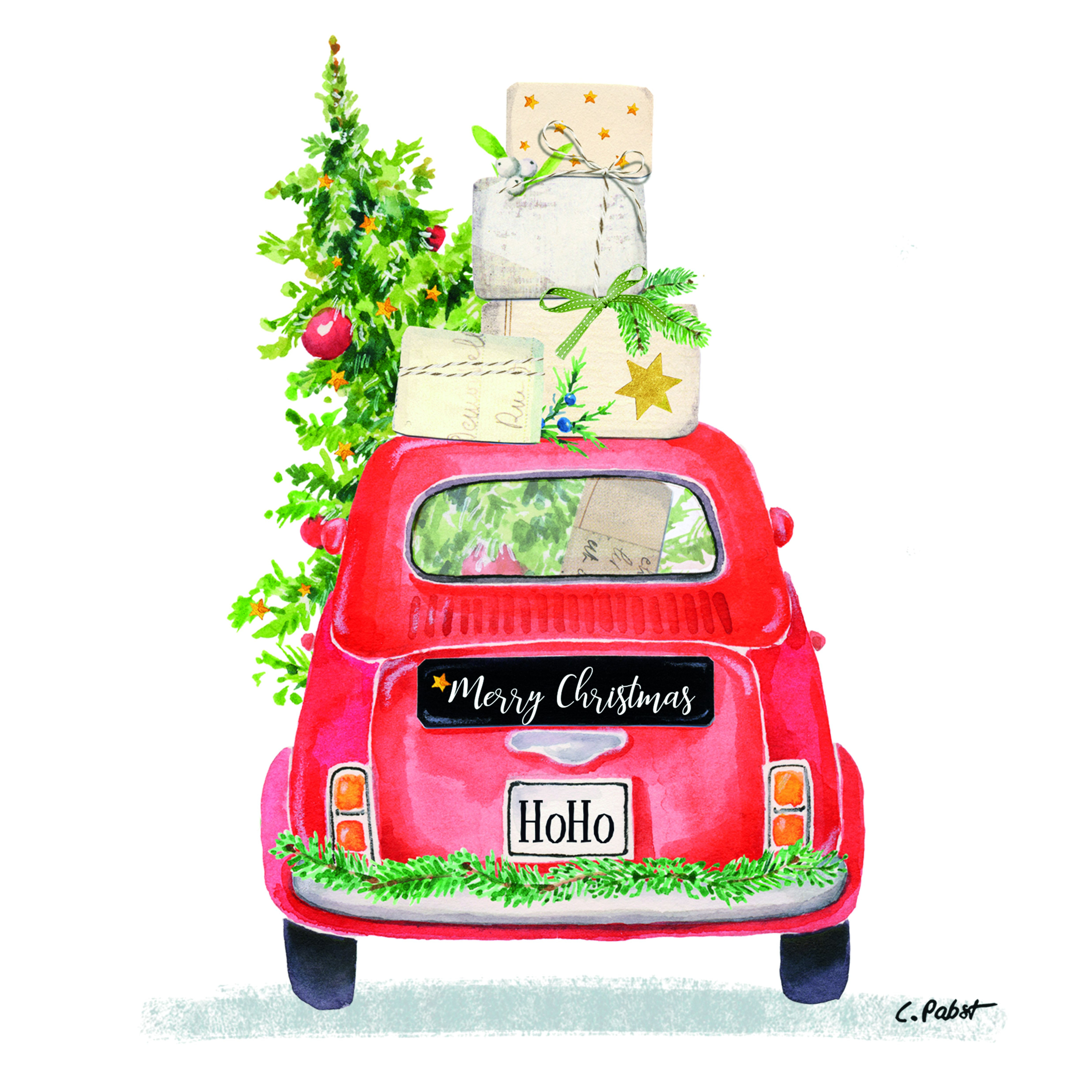 Servietten CHRISTMAS TAXI