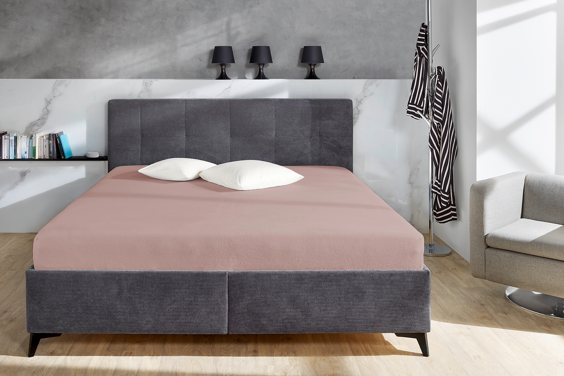 Spannbettlaken COZY mauve