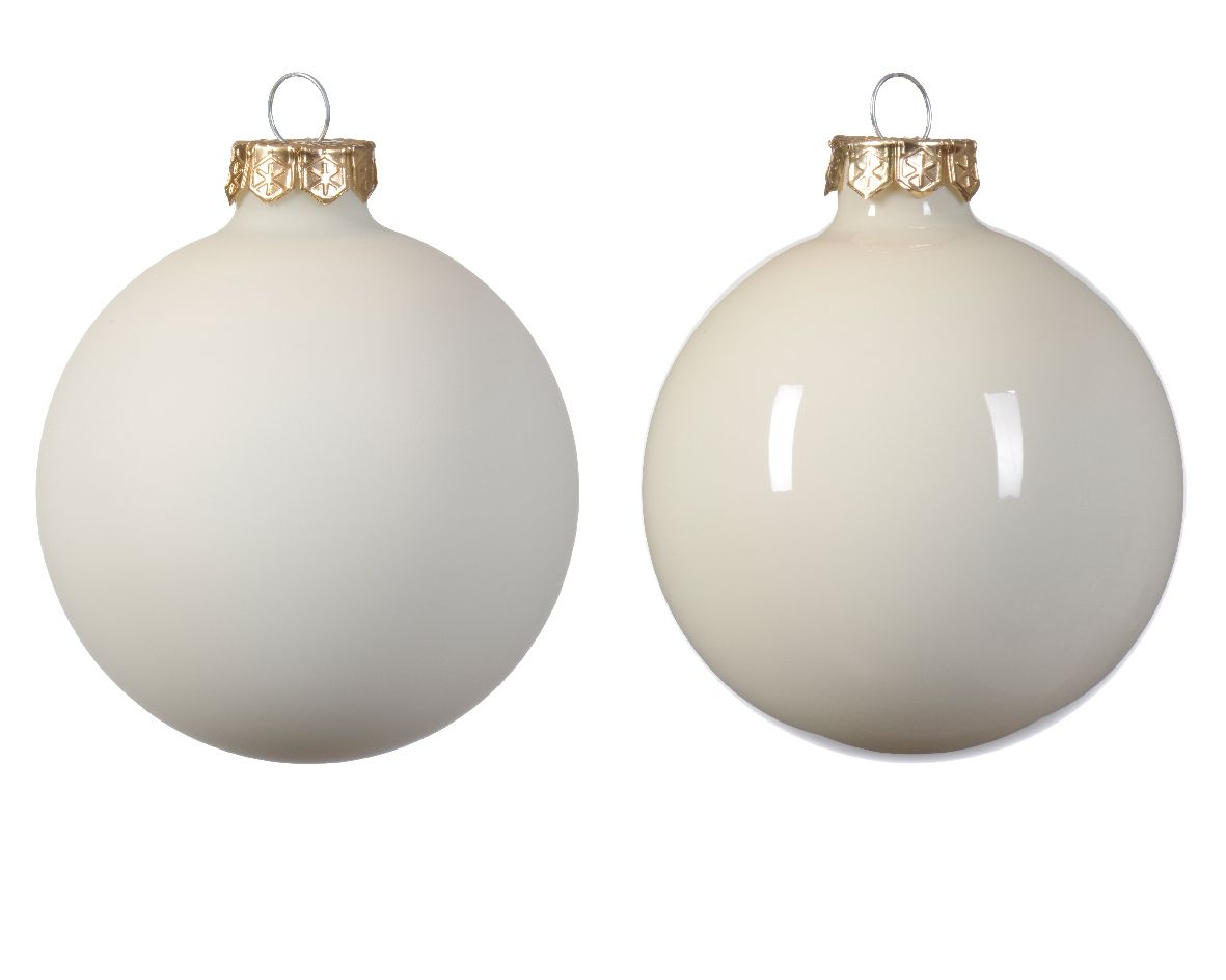 Weihnachtskugel-Box WOLLWEISS