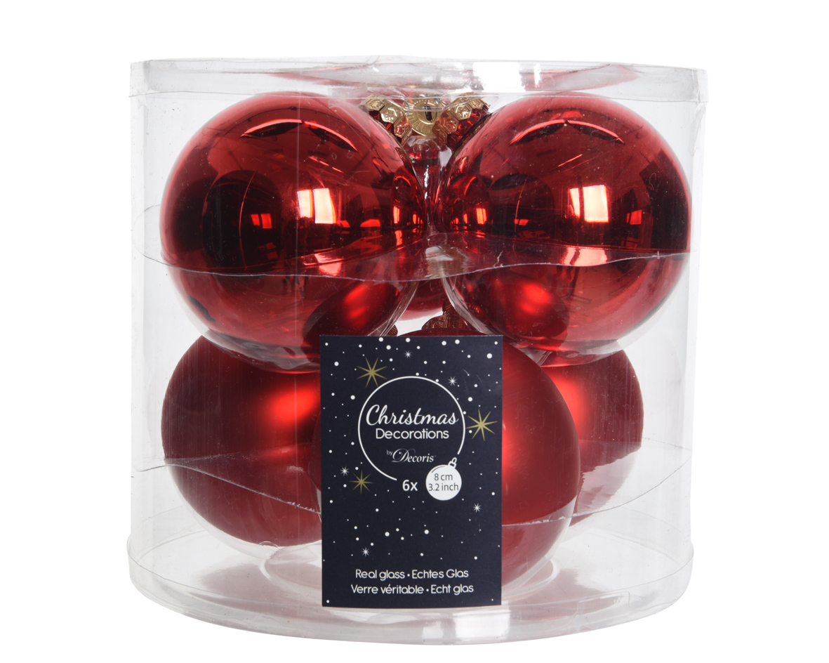 Weihnachtskugel-Box WEIHNACHTSROT