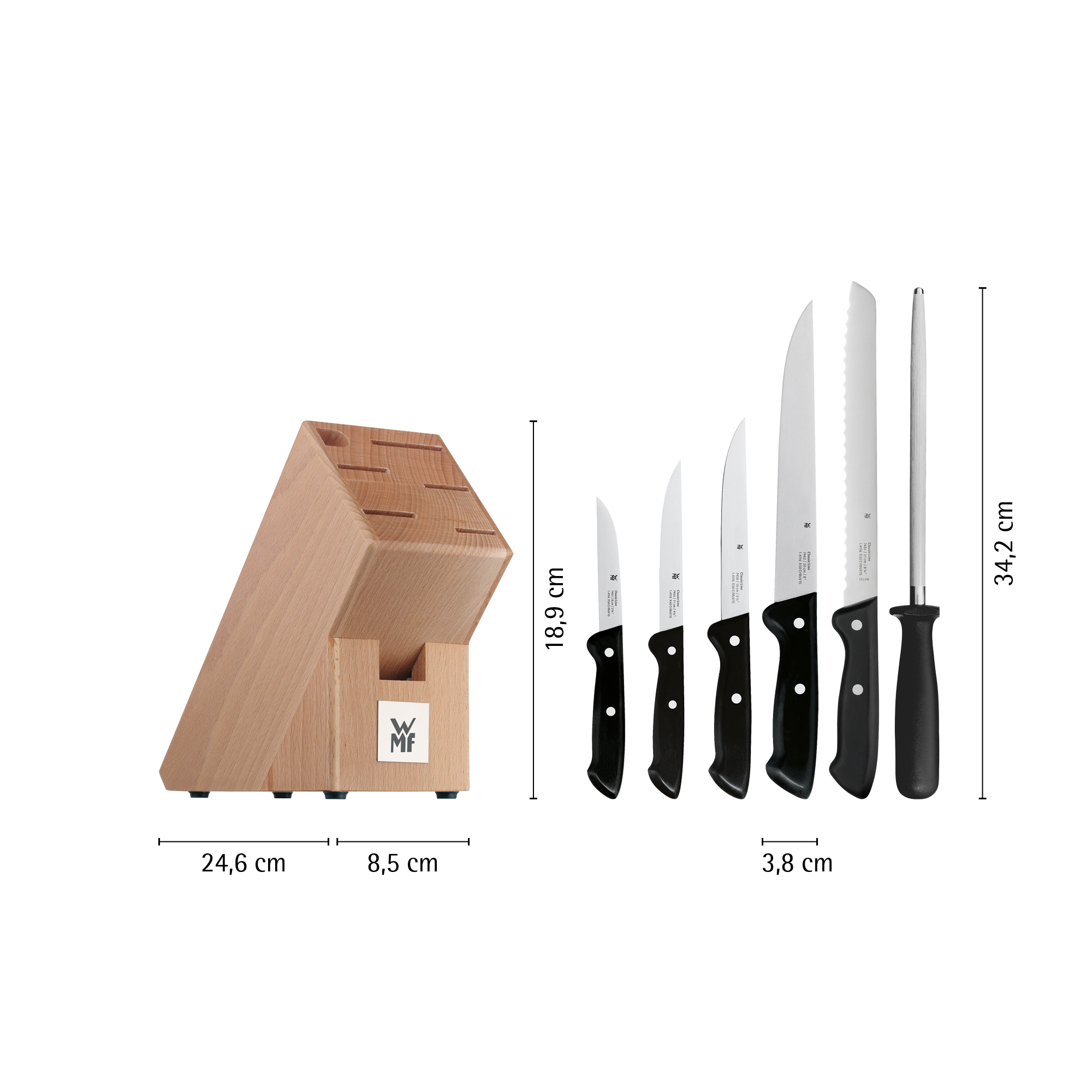 Messerblock WMF CLASSIC LINE