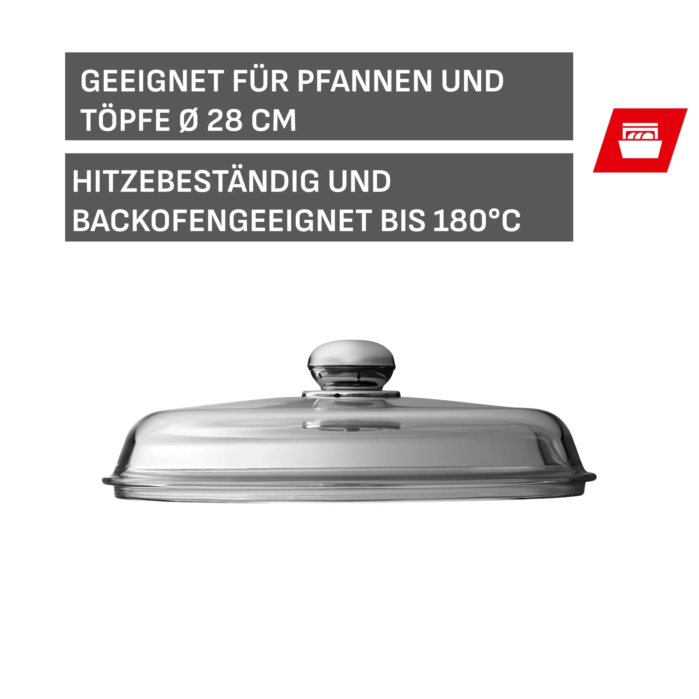 Glasdeckel SILIT mit Metallknauf